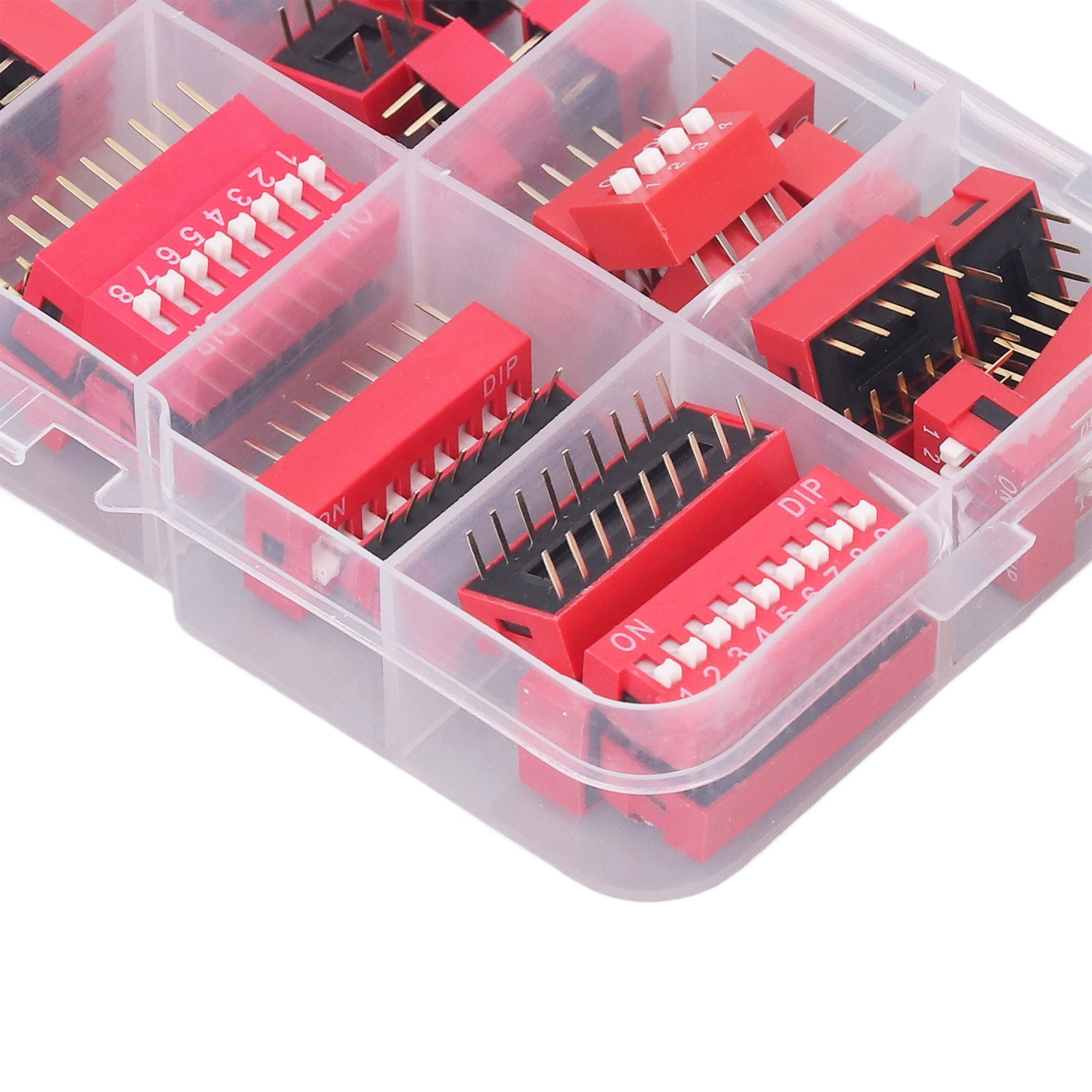 45Pcs Dip Switch Assorted Kit Durable Toggle Switch For Circuit Breadboards Hot