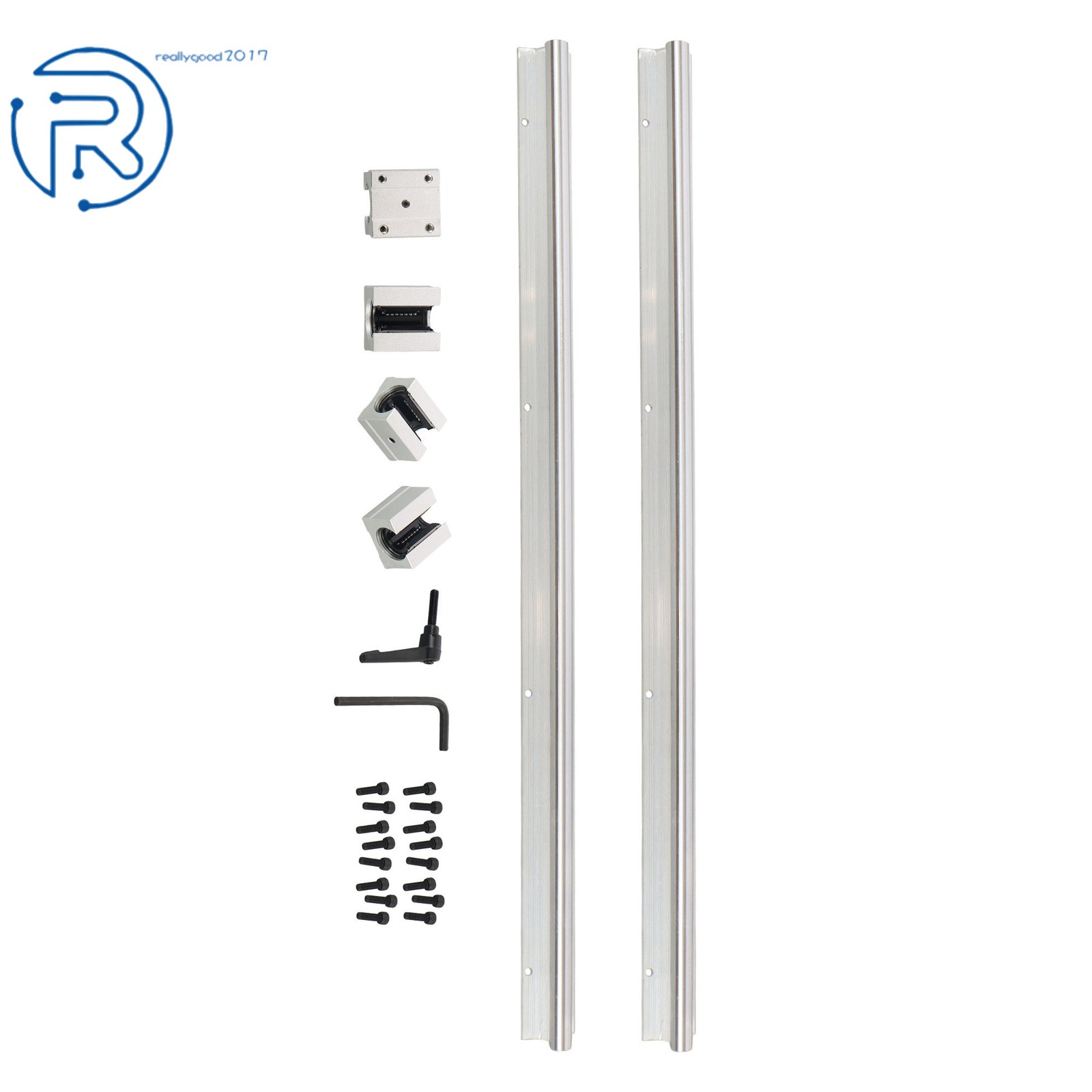 2Pcs SBR16-700mm Linear Bearings W/ 4 PCS SBR16UU Carriage Bearing Blocks New
