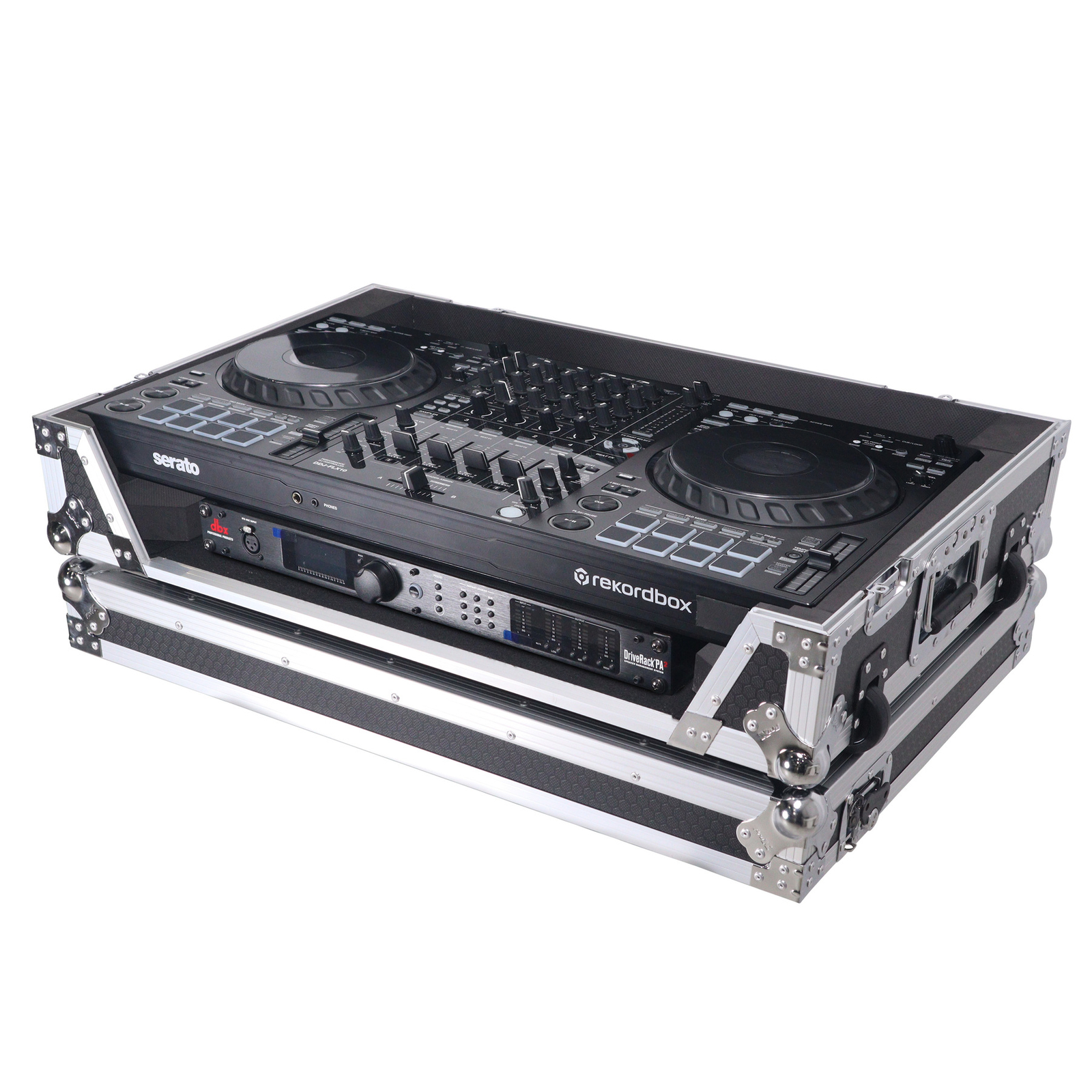 ProX XS-DDJFLX10W Road Case For Pioneer DDJ-FLX10 Control+1U Rack Space+Wheels