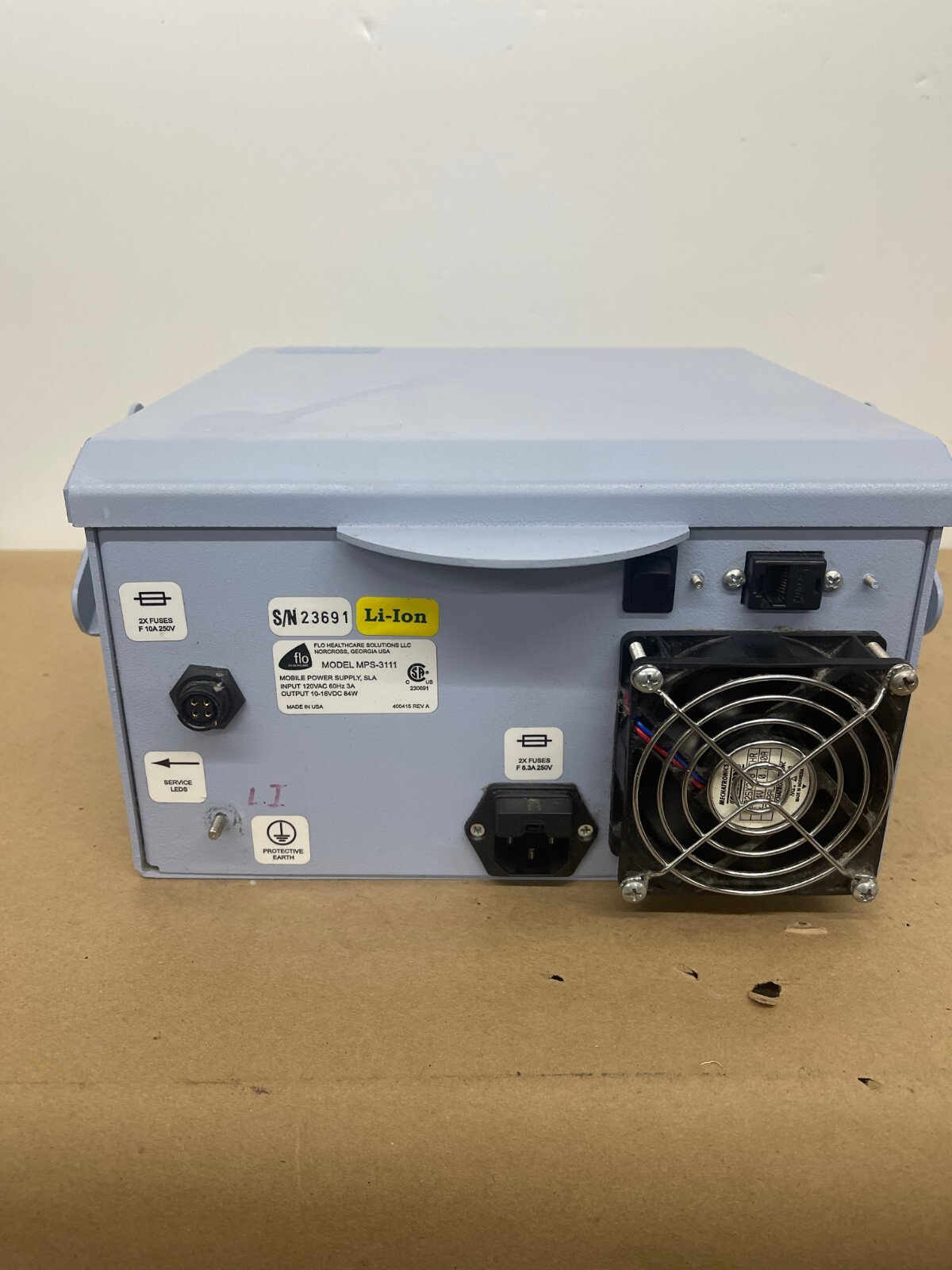 Flo MPS-3111 Power Supply from Mobile Workstation VM Electronics, Metro Mobile