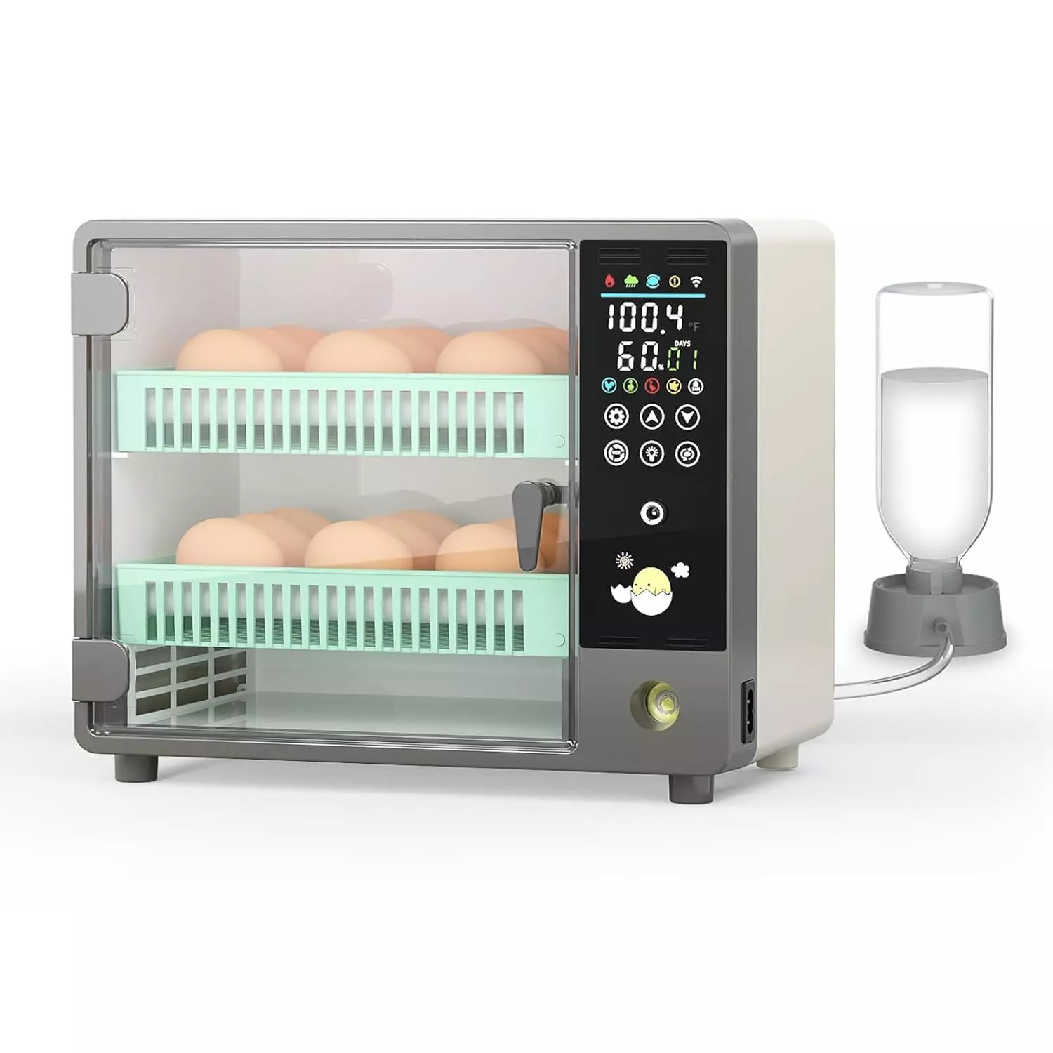 24 Eggs Incubator For Hatching Eggs with Automatic Egg Turning and Humid Brooder