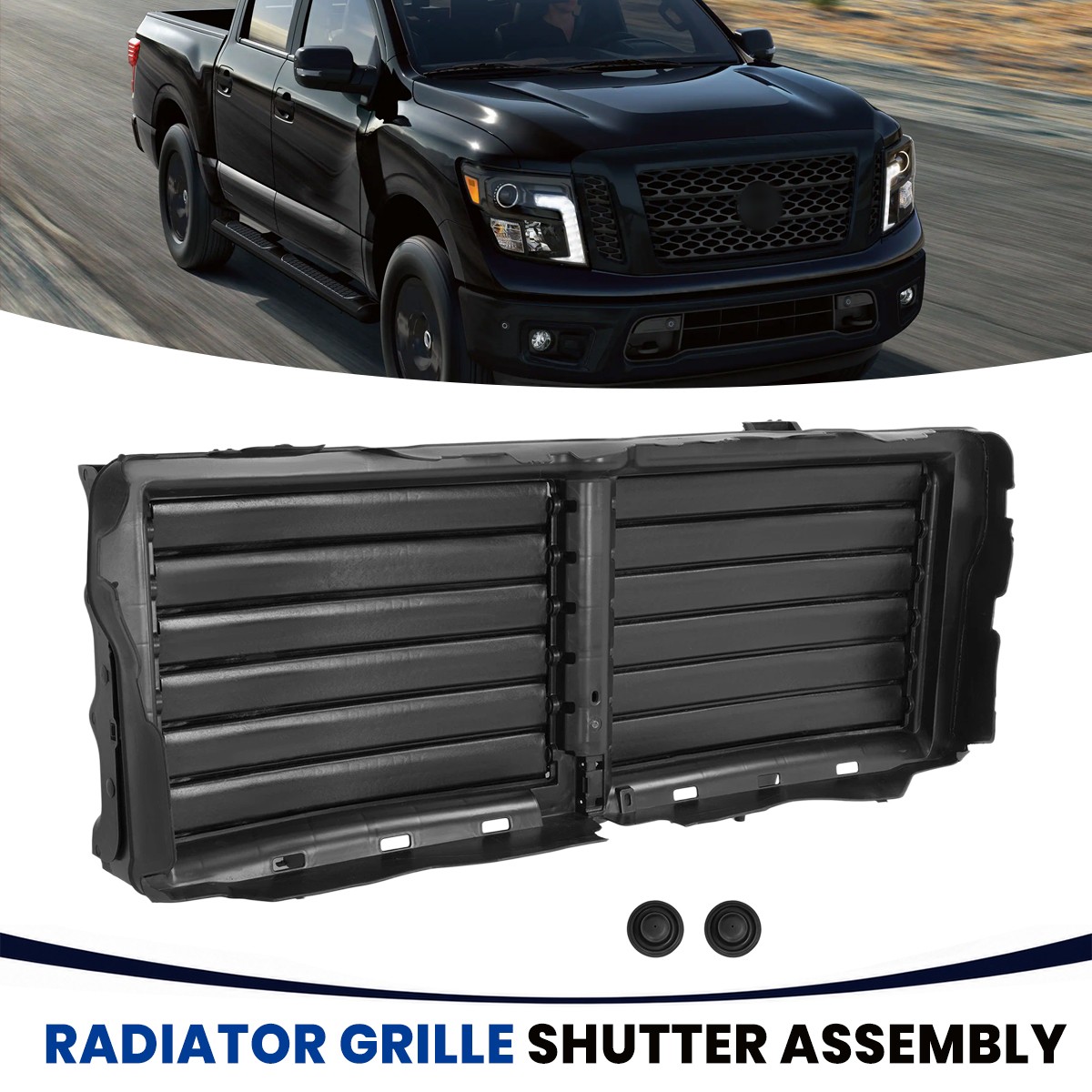 For Nissan Titan/Titan XD 2016-2019 Radiator Grille Shutter Assembly 21421-9FT0B
