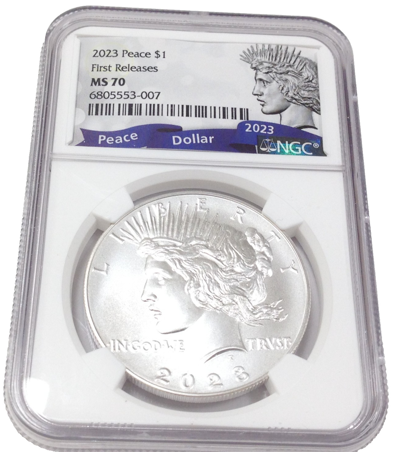 2023 Peace Silver Dollar $1 NGC Cert MS70 First Releases Collector Bullion