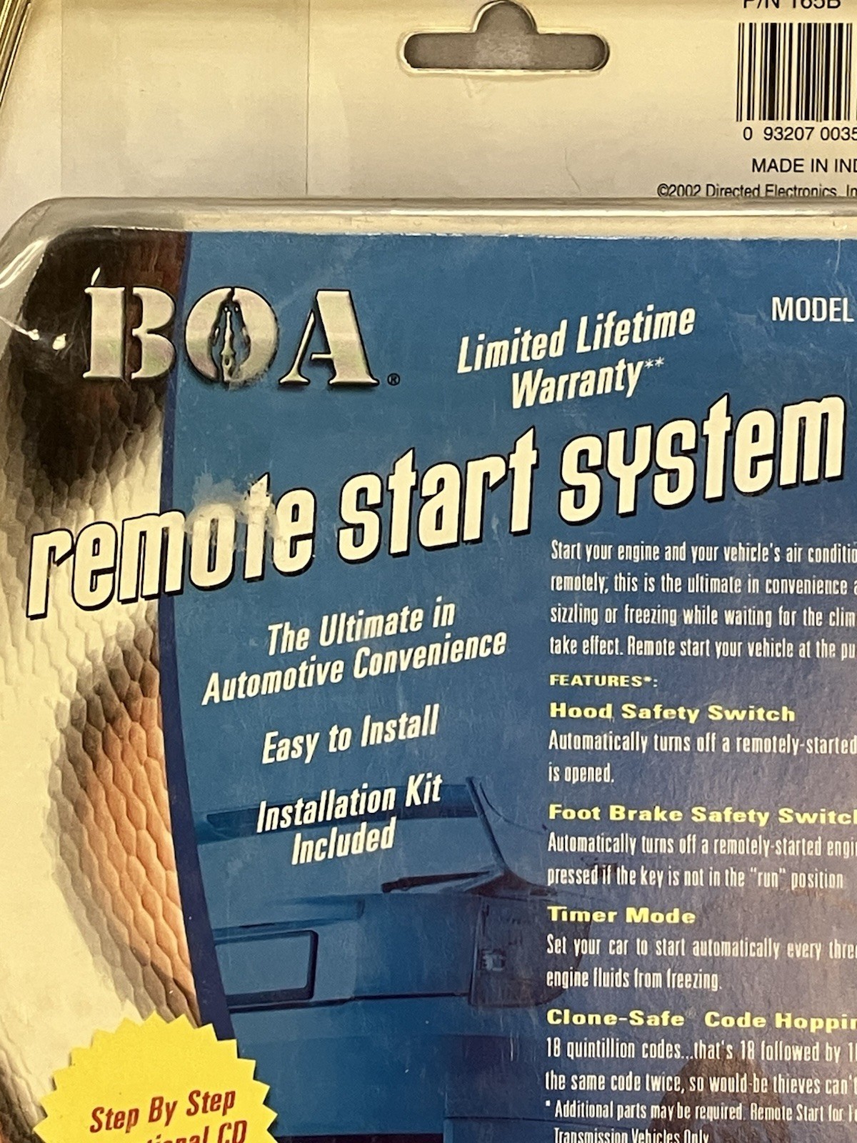 BOA Model 165B remote start system