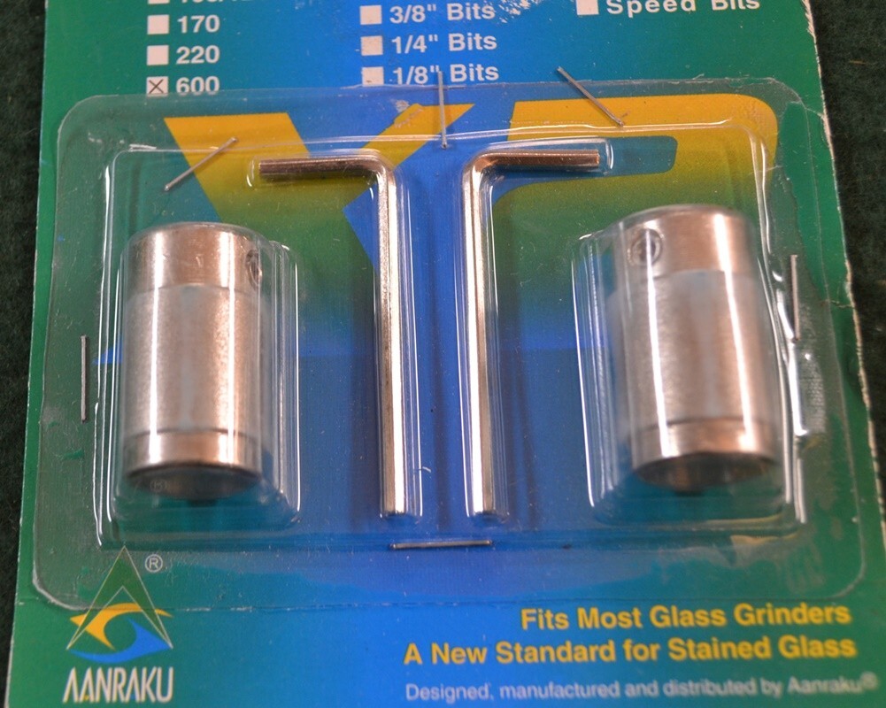 3/4" Twofers Glass Grinding Bits, 2-Pk, 600 Grit