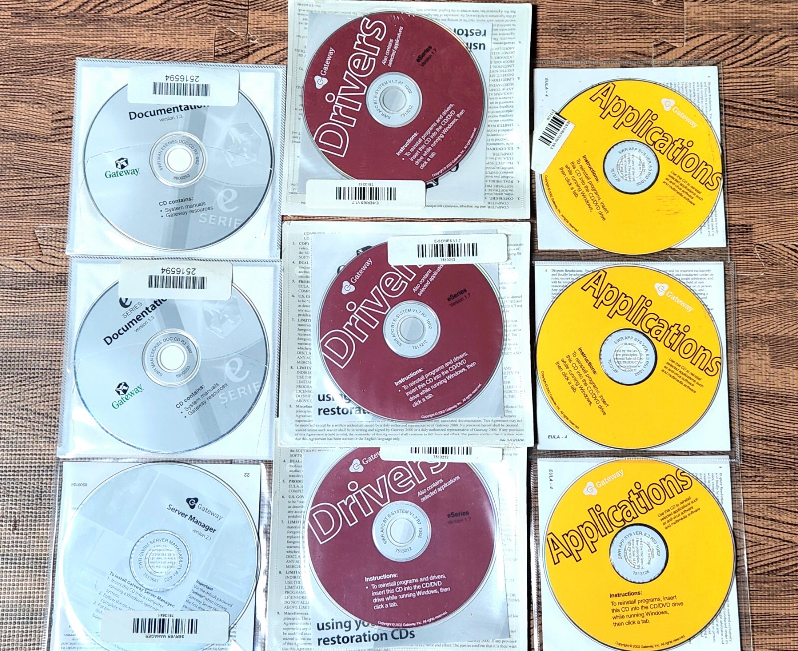 (12 Disc Lot) Vintage Gateway Applications Disks Drivers Documentation Server