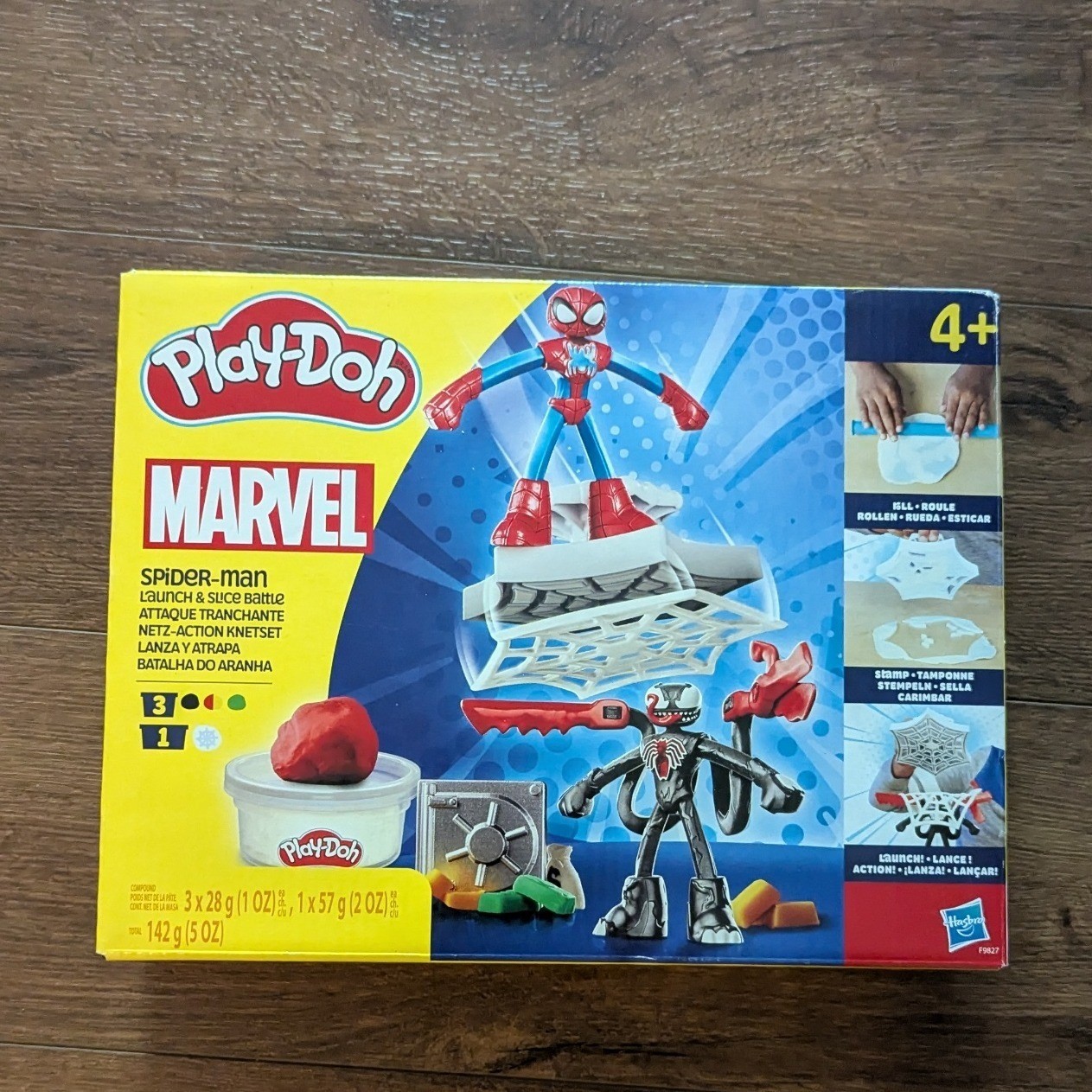Play-Doh Marvel Spider-Man Launch & Slice Battle Set Venom Hasbro F9827 New
