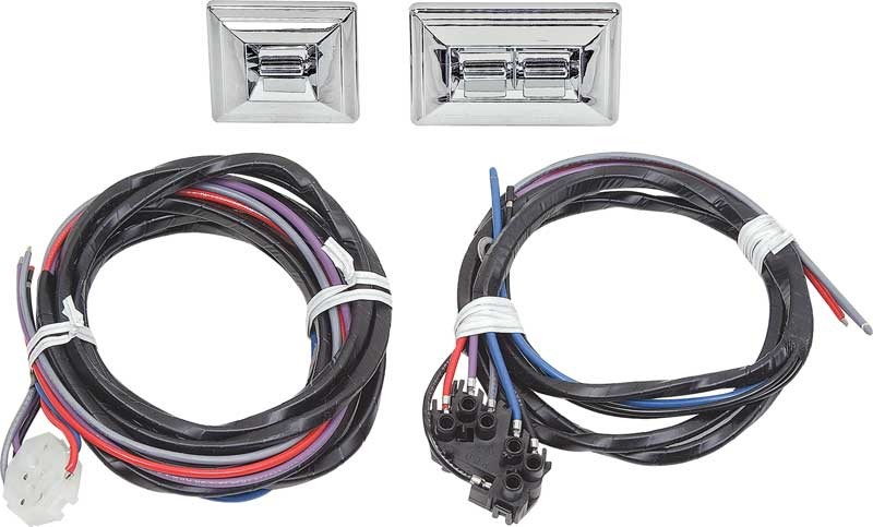 Power Window Switch / Wiring Harness with One 2 Button and One 1 Button Switches