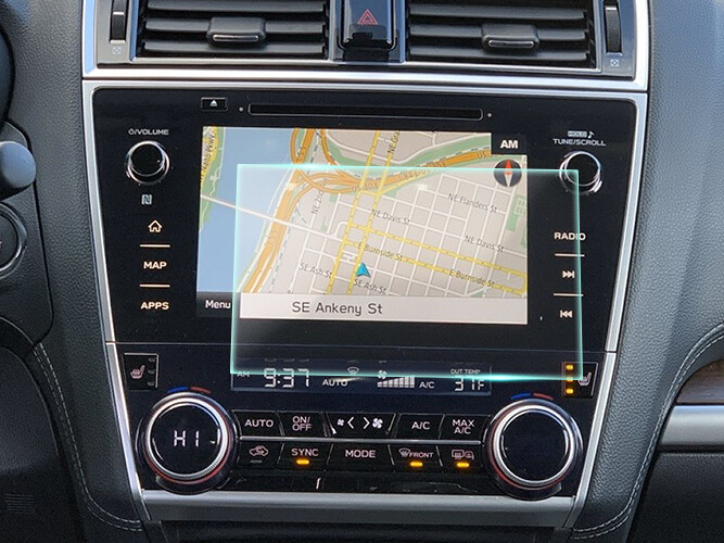 Crystal Clear Screen Protector for 2019 Subaru OutBack 8in Vehicle Navigation