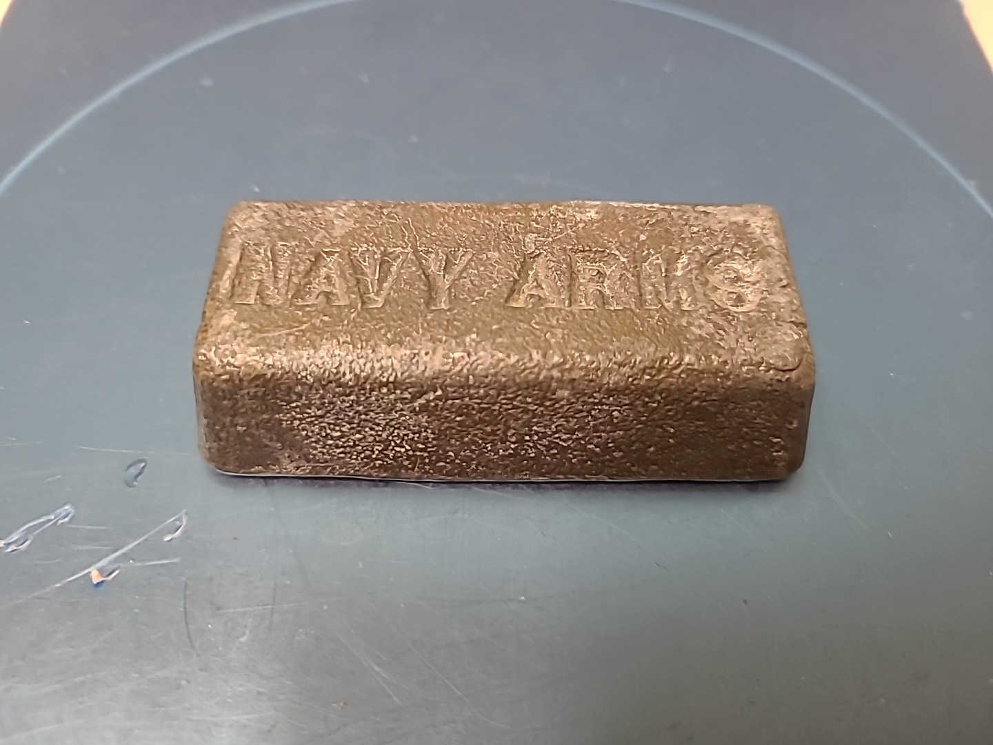 Navy Arms Lead Ingot Paper Weight