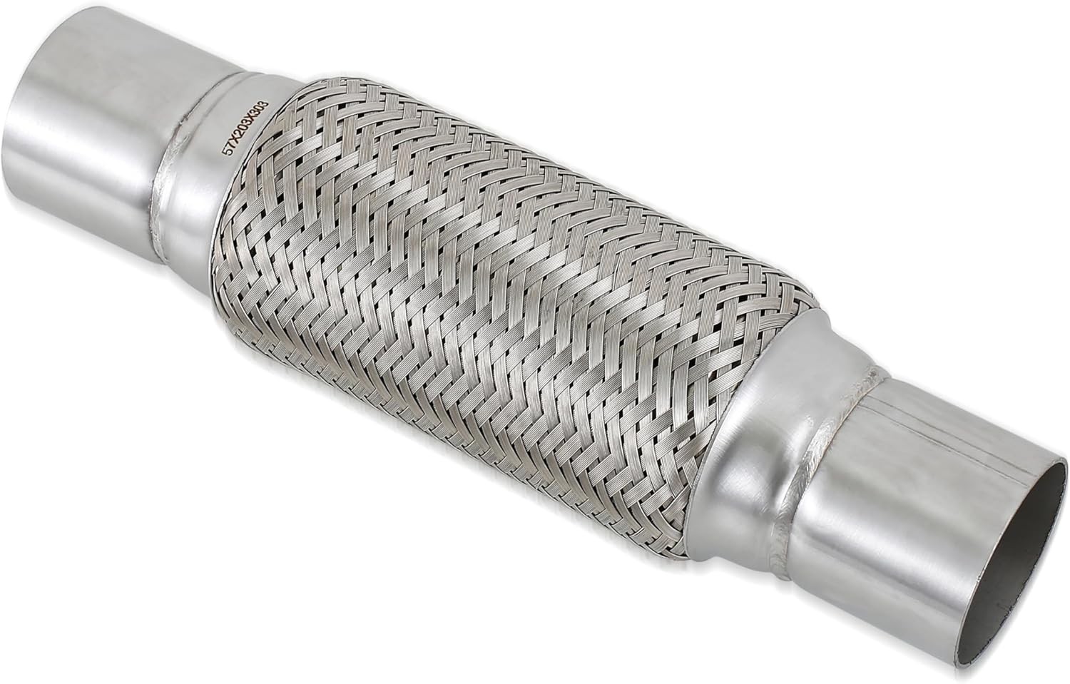 2.25''X8''universal stainless steel Exhaust Flex Pipe with Ends 12" Inch Long