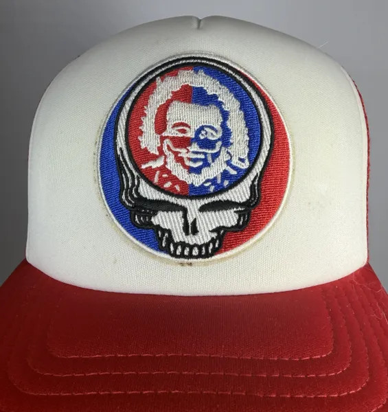 Grateful Dead "Happy Jerry Stealie" Foam Trucker - Red/White