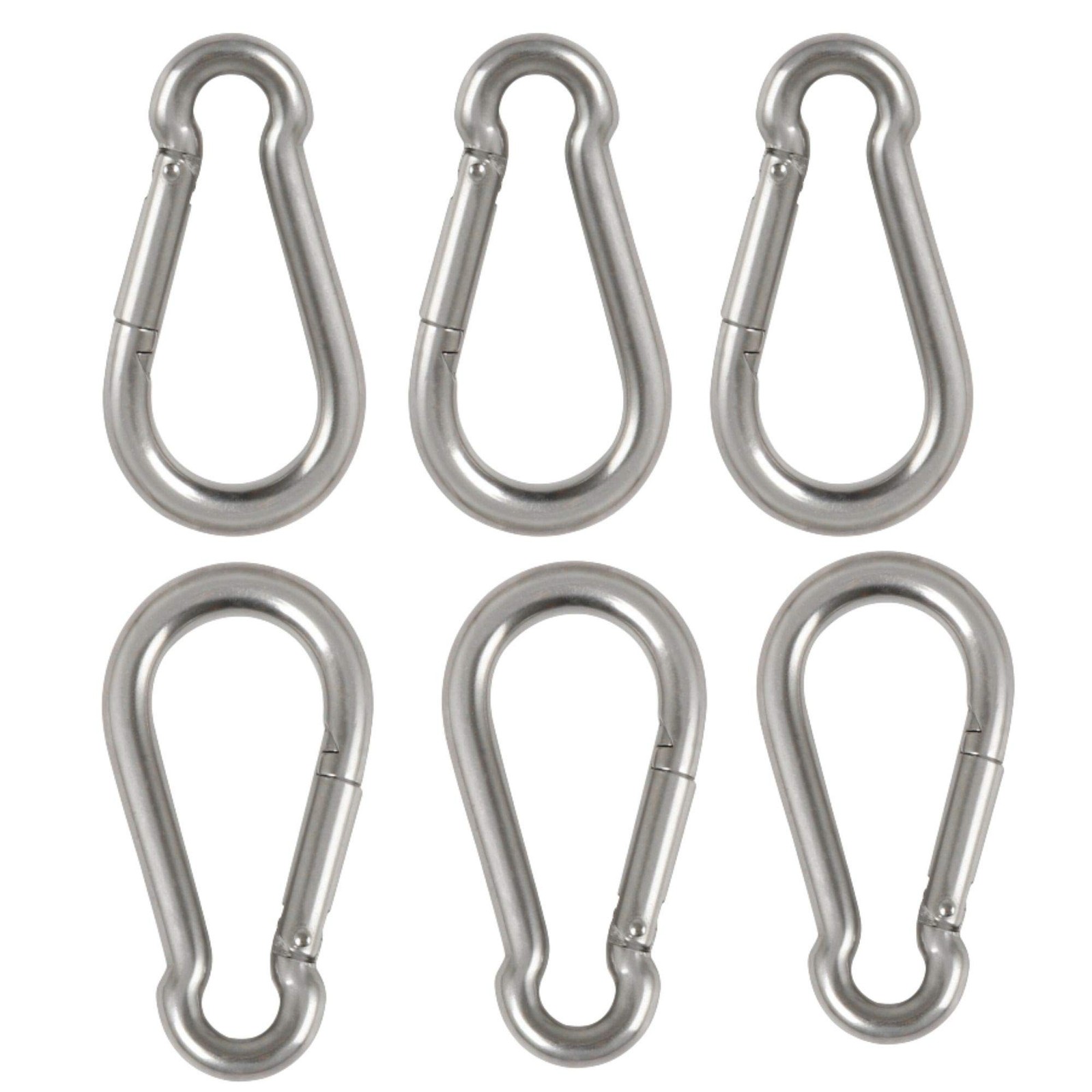 Performore 6 Pack of 2 1/4 Inches Stainless Steel Safety Spring Snap Hook Car...