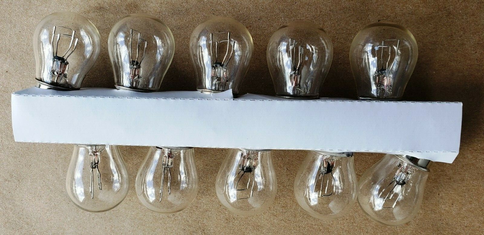 10 pcs #1157(1034) Clear Bulb DUAL ELEMENT TAIL & BRAKE LIGHT BULBS OEM QUALITY