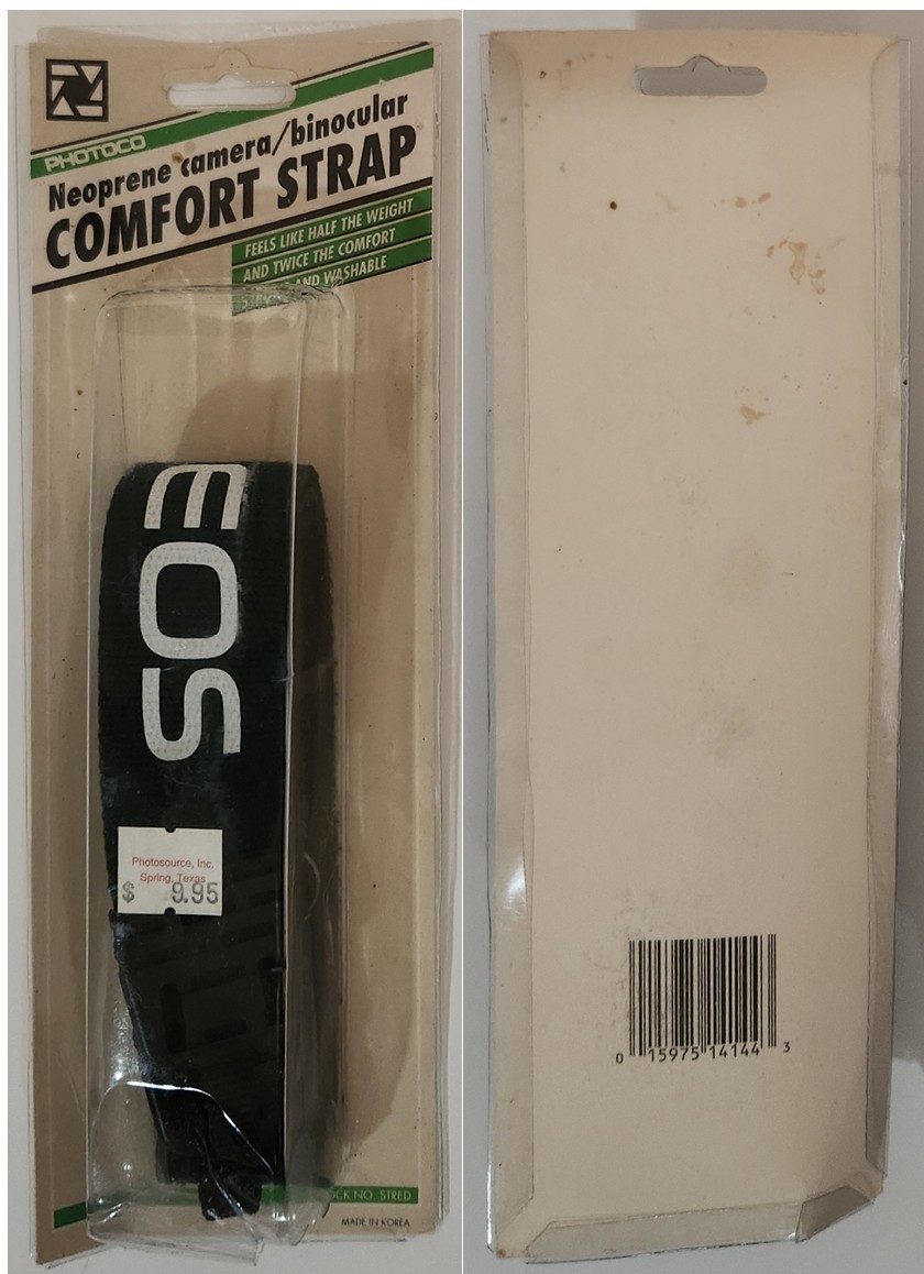 Photoco Neoprene Camera / Binocular Comfort Strap - Vintage 1990s - New / Sealed