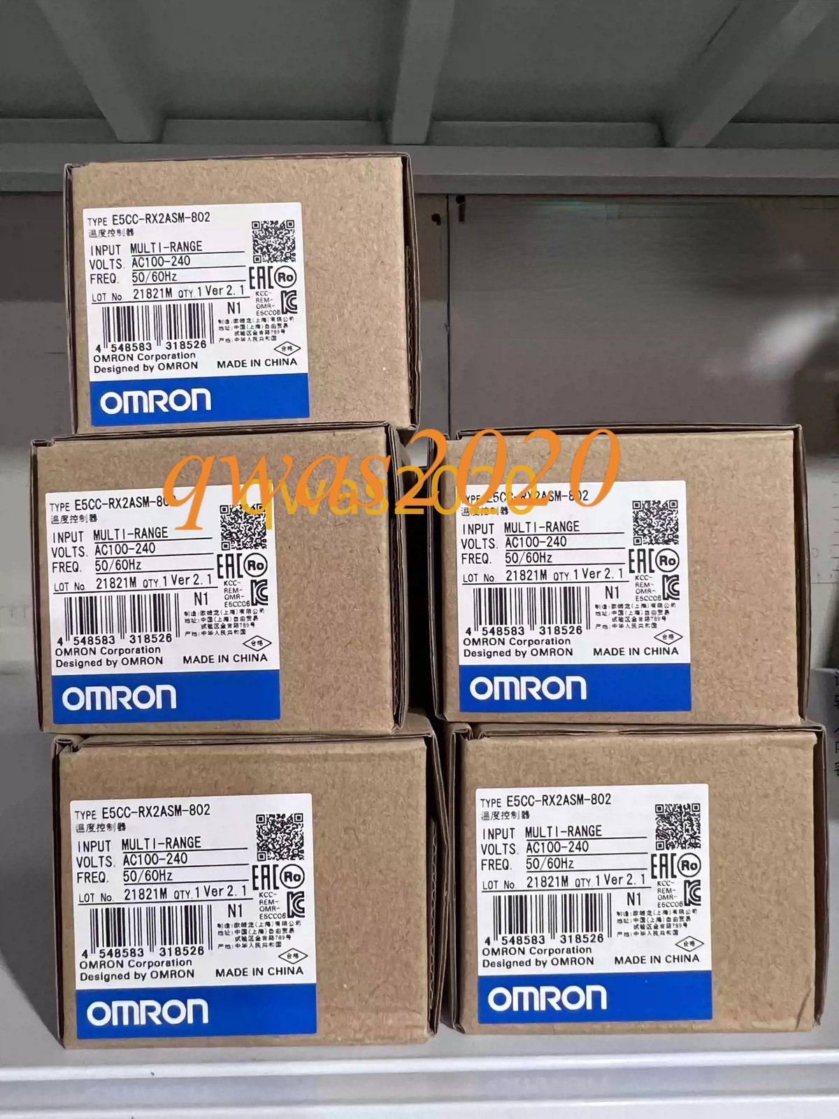 1PC Omron E5CC-RX2ASM-802 Temperature Controller
