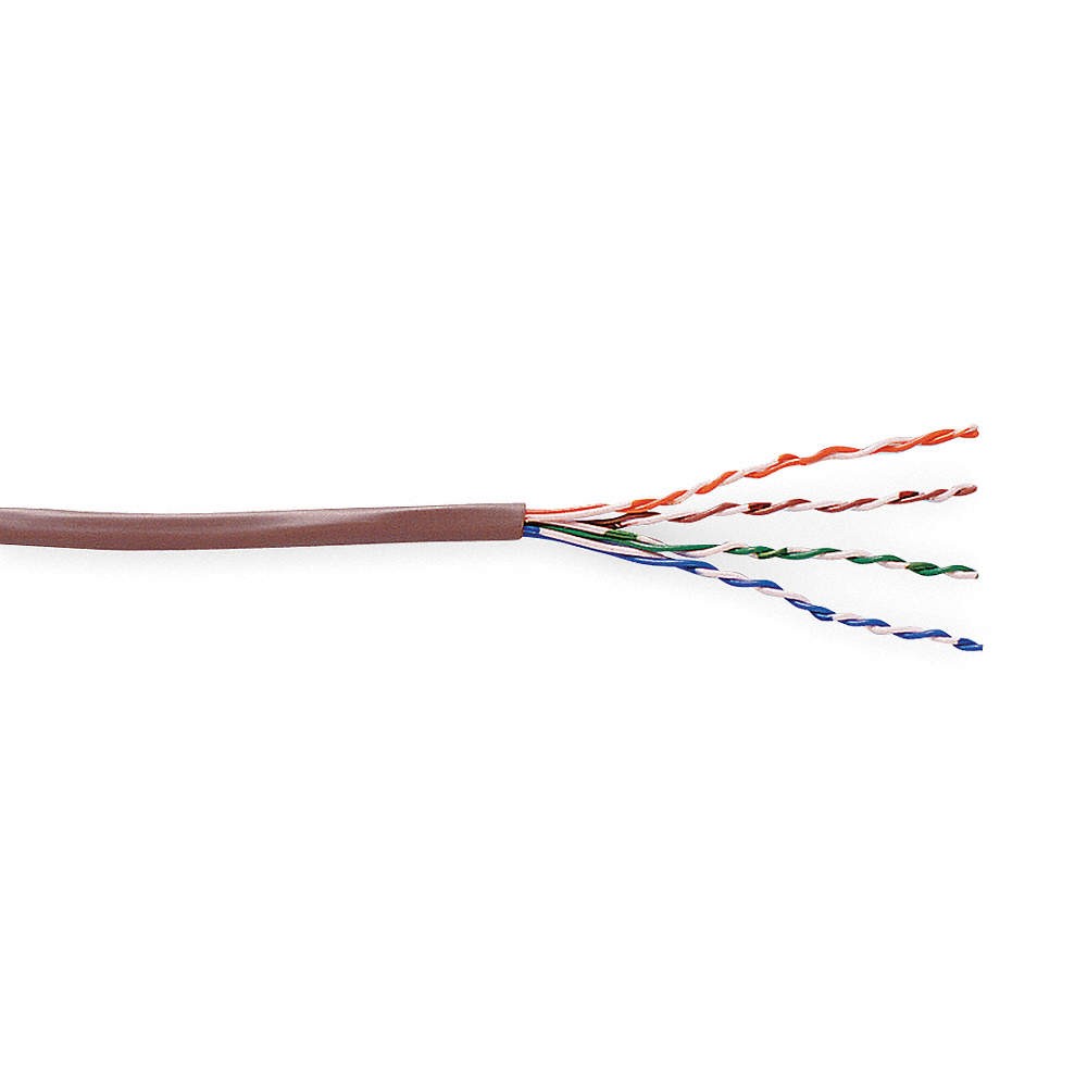 GENSPEED W7131763 Data Cable,Cat 6,23 AWG,1000ft,Gray 4DNV9