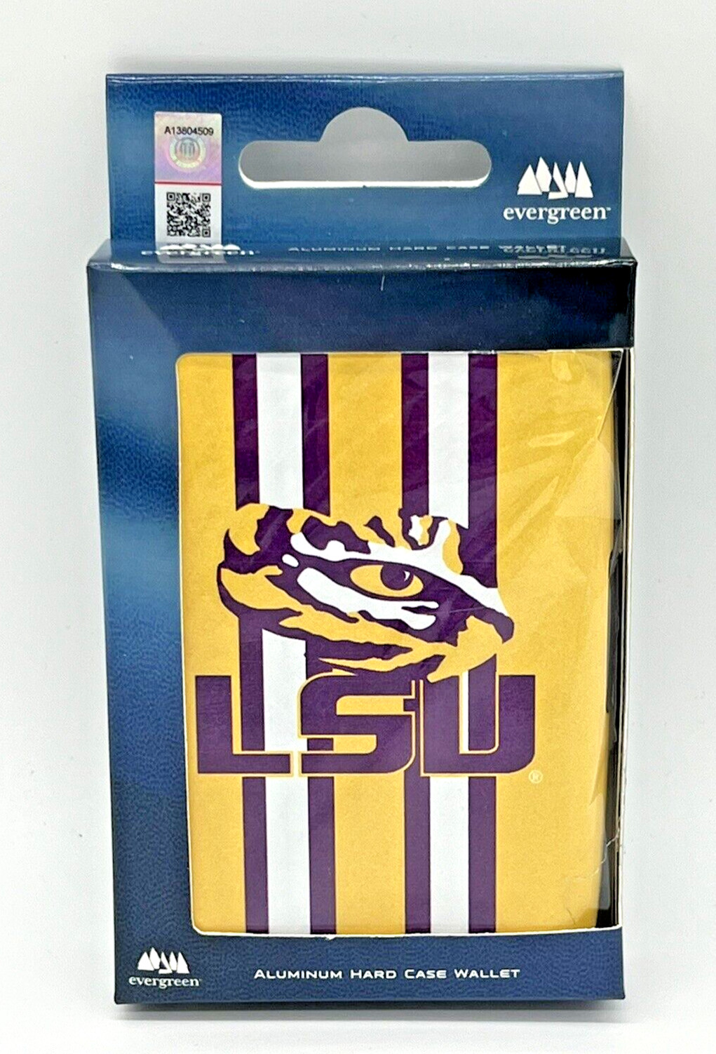 LSU Tigers Hard Case Wallet Card Holder RFID Blocking  NCAA Evergreen