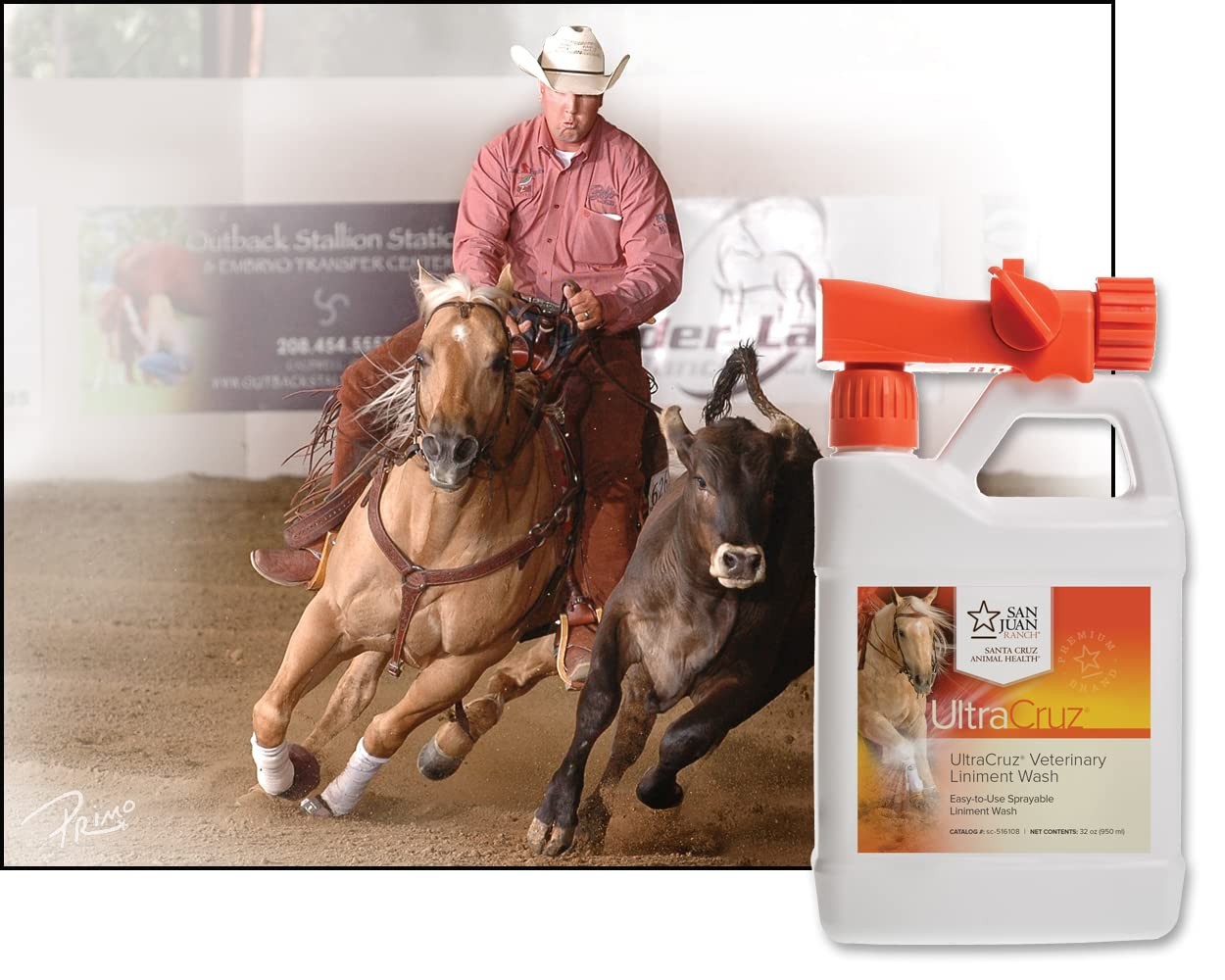 Best UltraCruz Veterinary Liniment Wash for Horses, 32 oz with Travel Sprayer