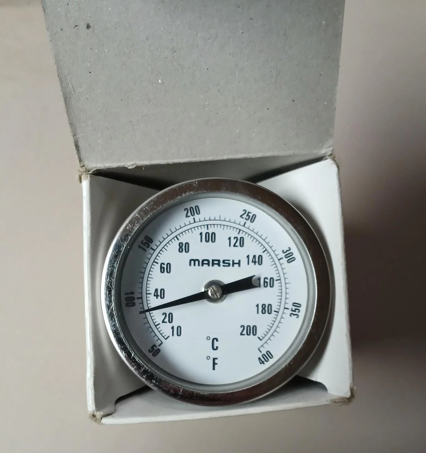 Marsh L11107 Bimetal Thermometer 2.5" Length, 2" Dial