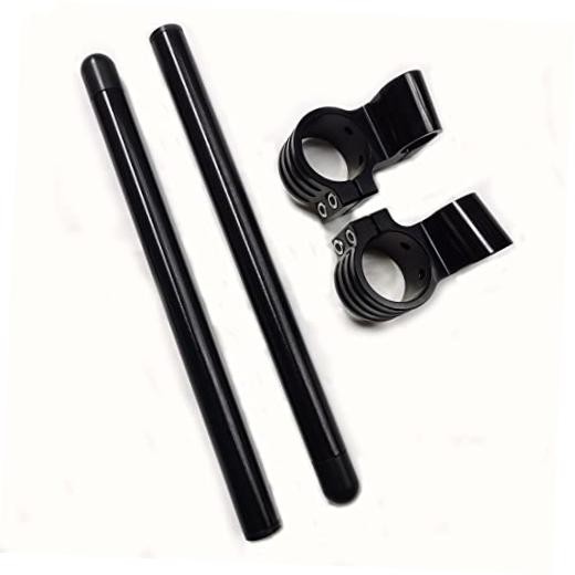 Clip on Handlebars 1" Riser fit Fork Tube 7/8" Motorcycle bars, 50 mm Clip 50mm