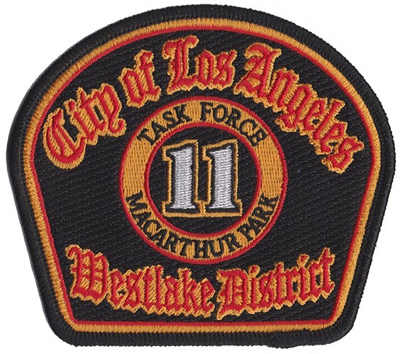 LAFD Task Force 11 Black Westlake Fire Patch NEW