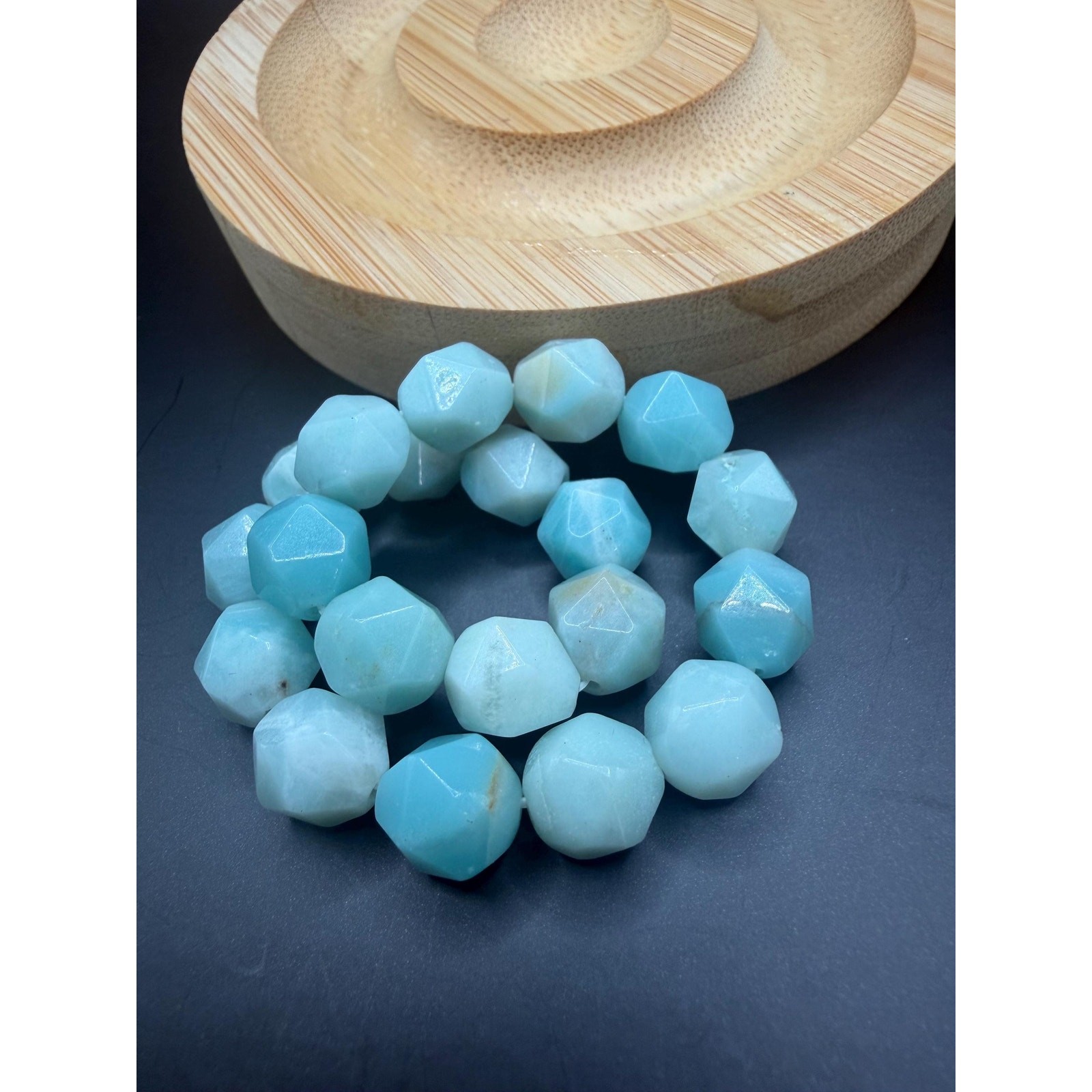 Amazonite Faceted 8mm Bracelet