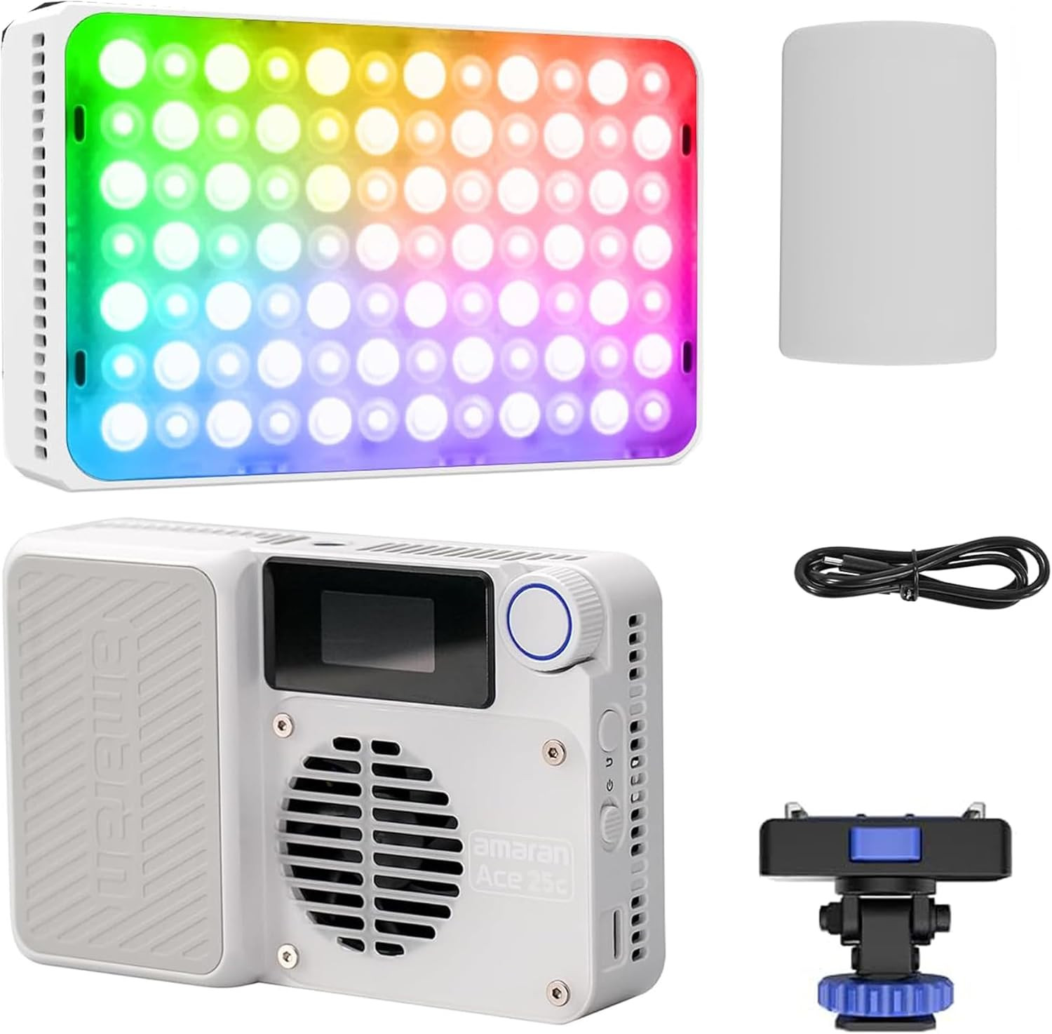 Amaran Ace 25C RGB Video Light,25W on Camera Pocket LED Light CCT 2300K-10000K,