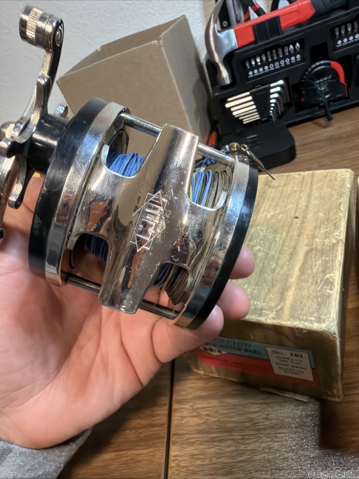 Dolphin Salt Water Reel No 181 Utica NY Pre-Owned