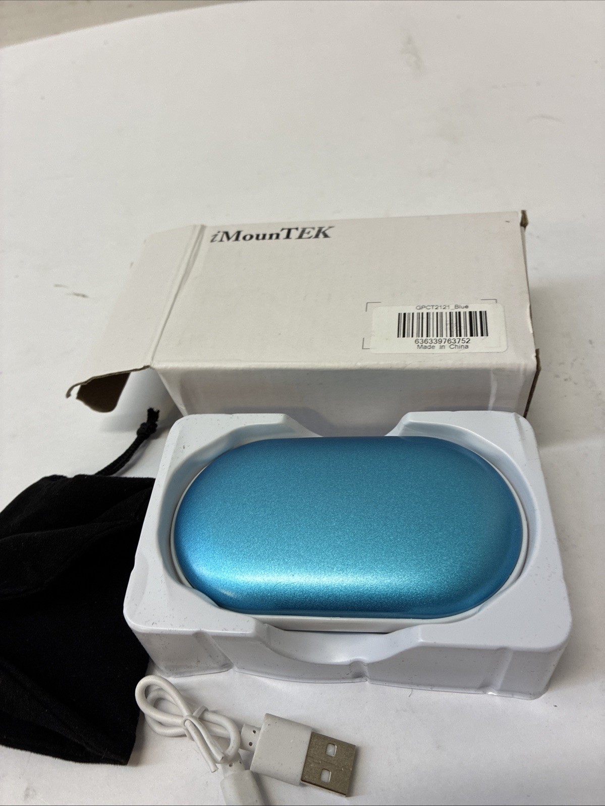 Rechargeable Hand Warmer Battery Pack Phone Charger Double Side Heating 5000mAh