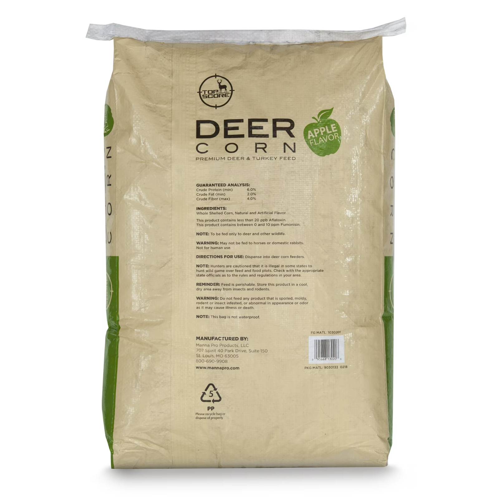 Manna Pro Top Score Apple Deer Corn 30lb