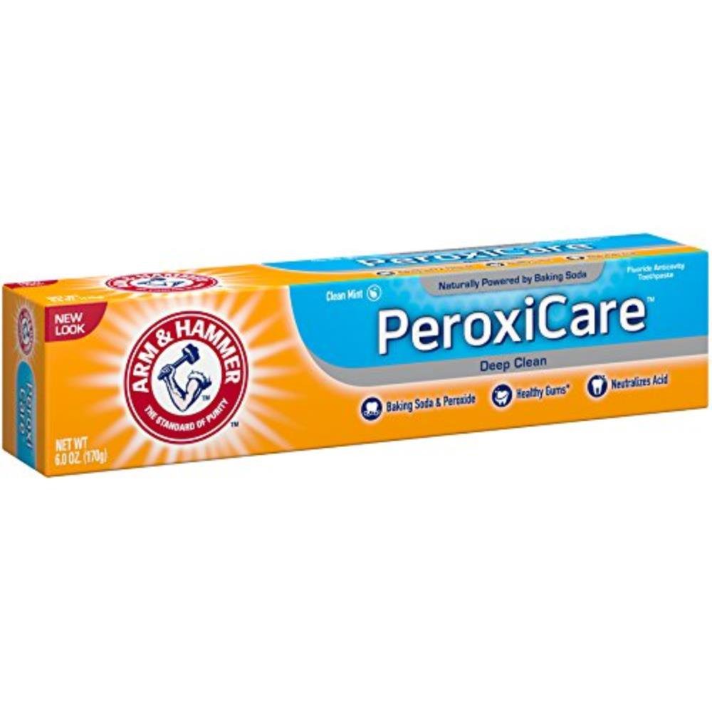 Arm & Hammer Peroxicare Tartar Control Toothpaste Clean Fresh Mint 6oz (4 Pack)