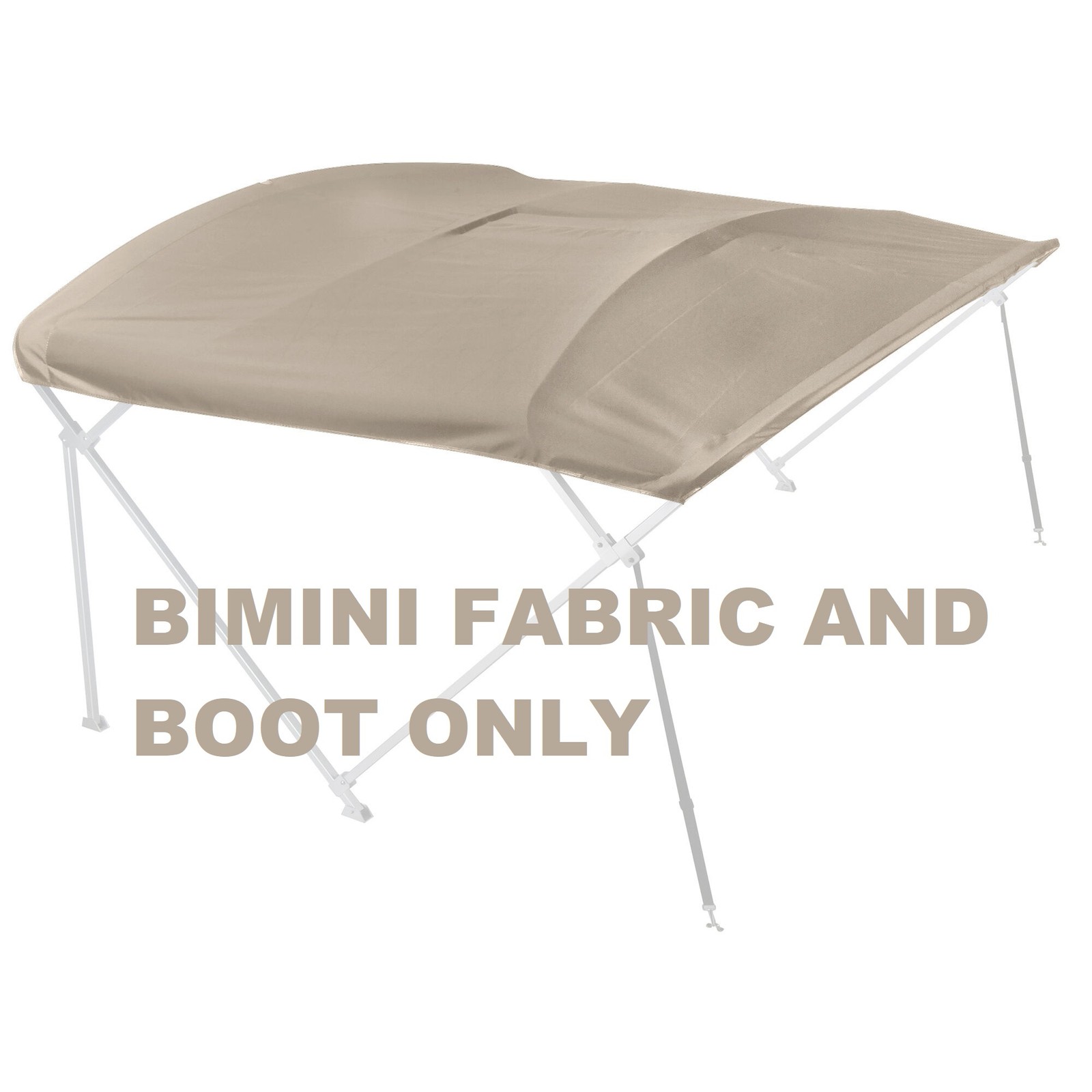 Attwood 372BE 96" X 102" Premium Sunbrella Beige Acrylic Fabric & Boot ONLY