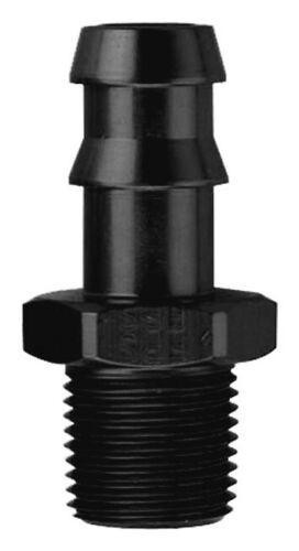 Fragola Performance Systems 484004-BL 1/4 HOSE BARB X 1/8 MPT  BLACK