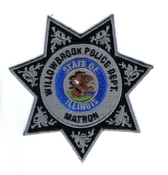 *RARE* Willowbrook (DuPage County) IL Illinois Police MATRON patch - NEW!
