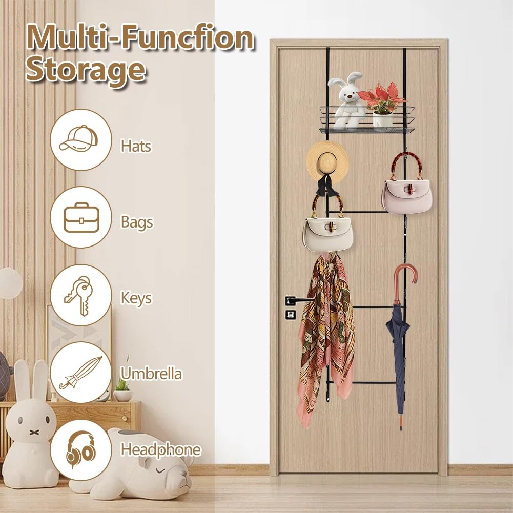 Over The Door Purse Organizer, Hanging Purse Organizer, Wall-Mounted Handbag ...