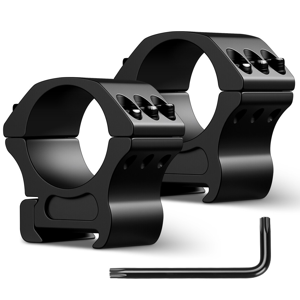 2Pcs 30mm Diameter Precision Scope Rings Mount for 20mm Rail Medium Profile