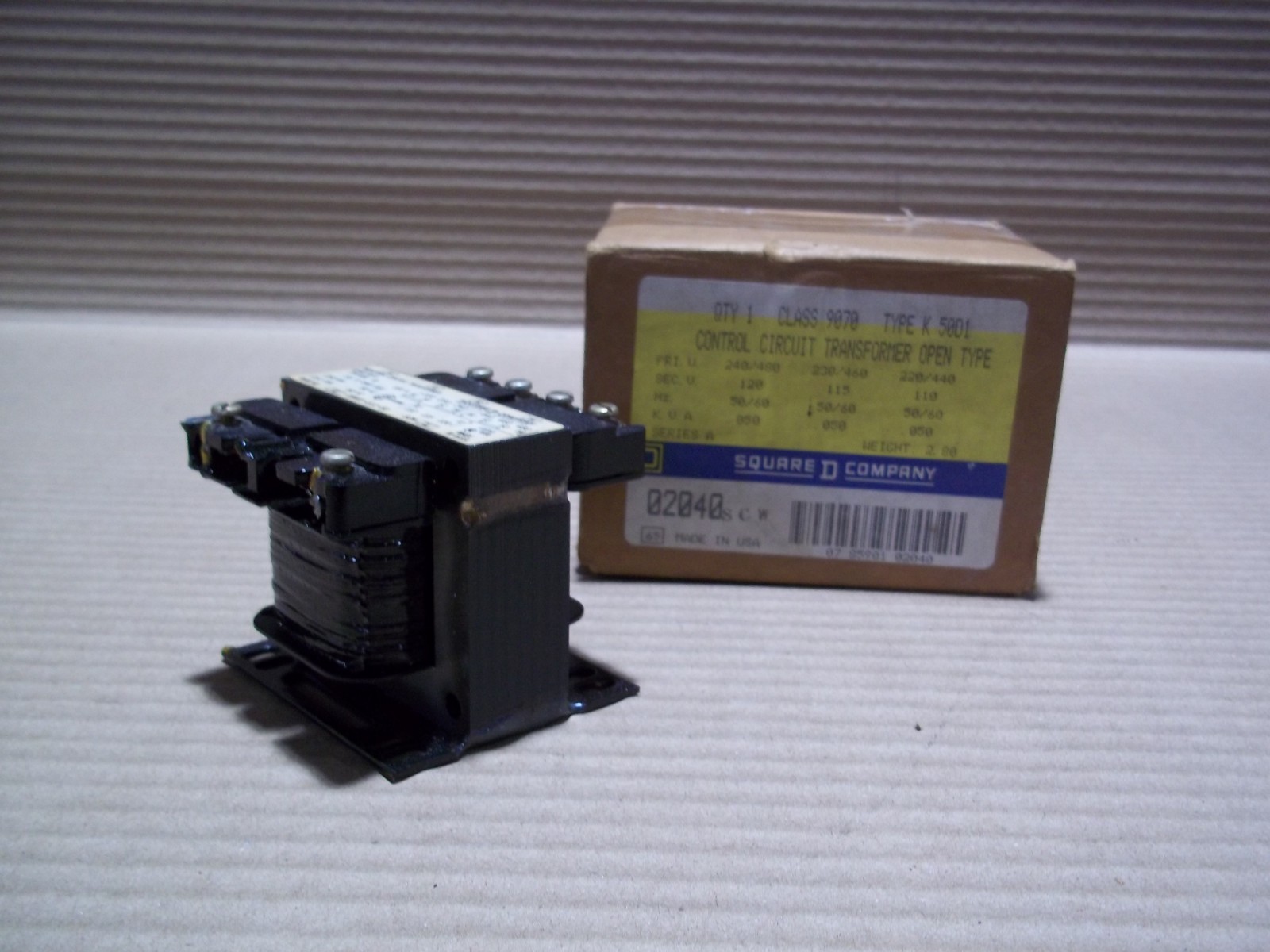 New Square D 9070 K50D1 Control Circuit Transformer Open Type 240/480V 120V