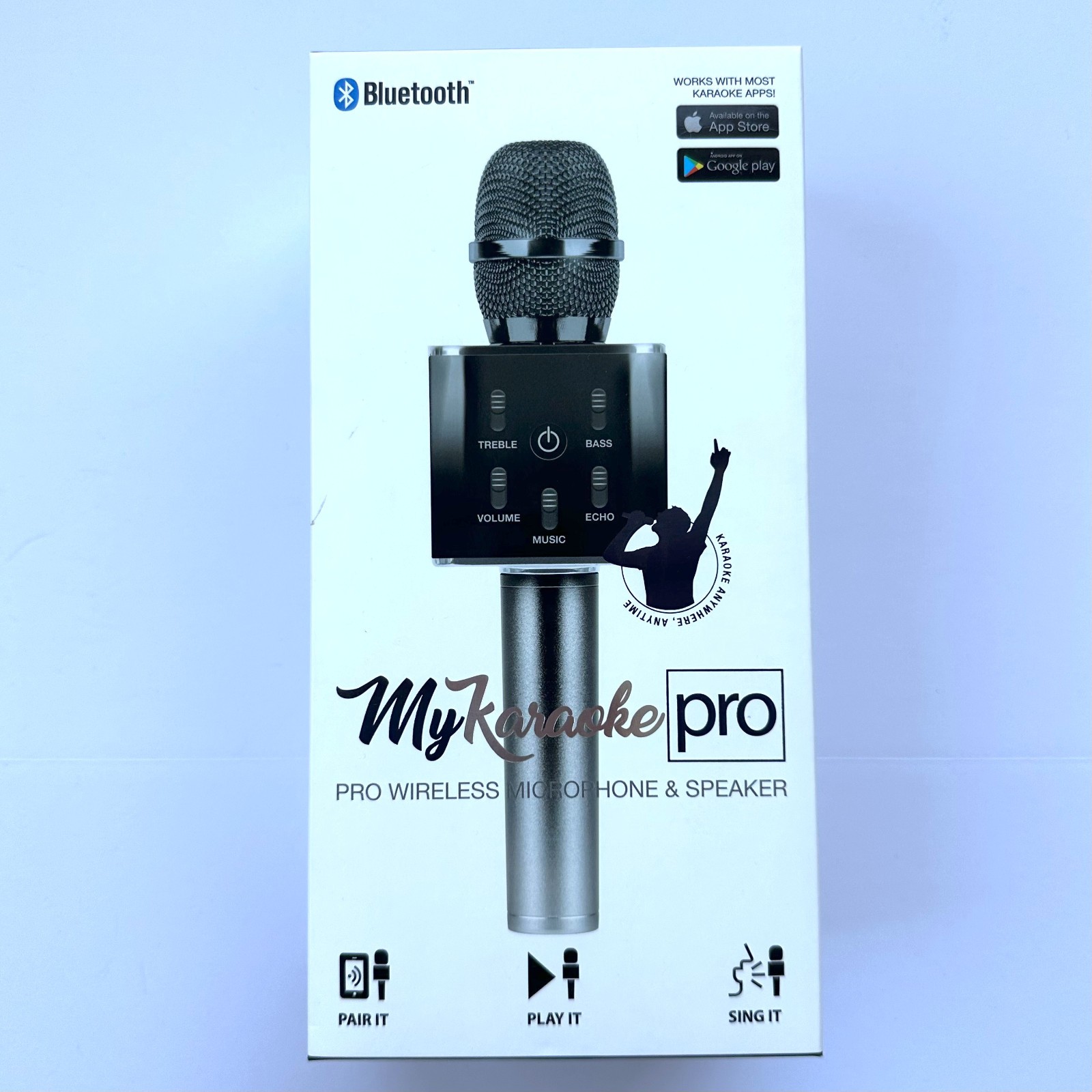 MY KARAOKE PRO 2-in-1 Wireless Microphone & Speaker NEW UNOPENED