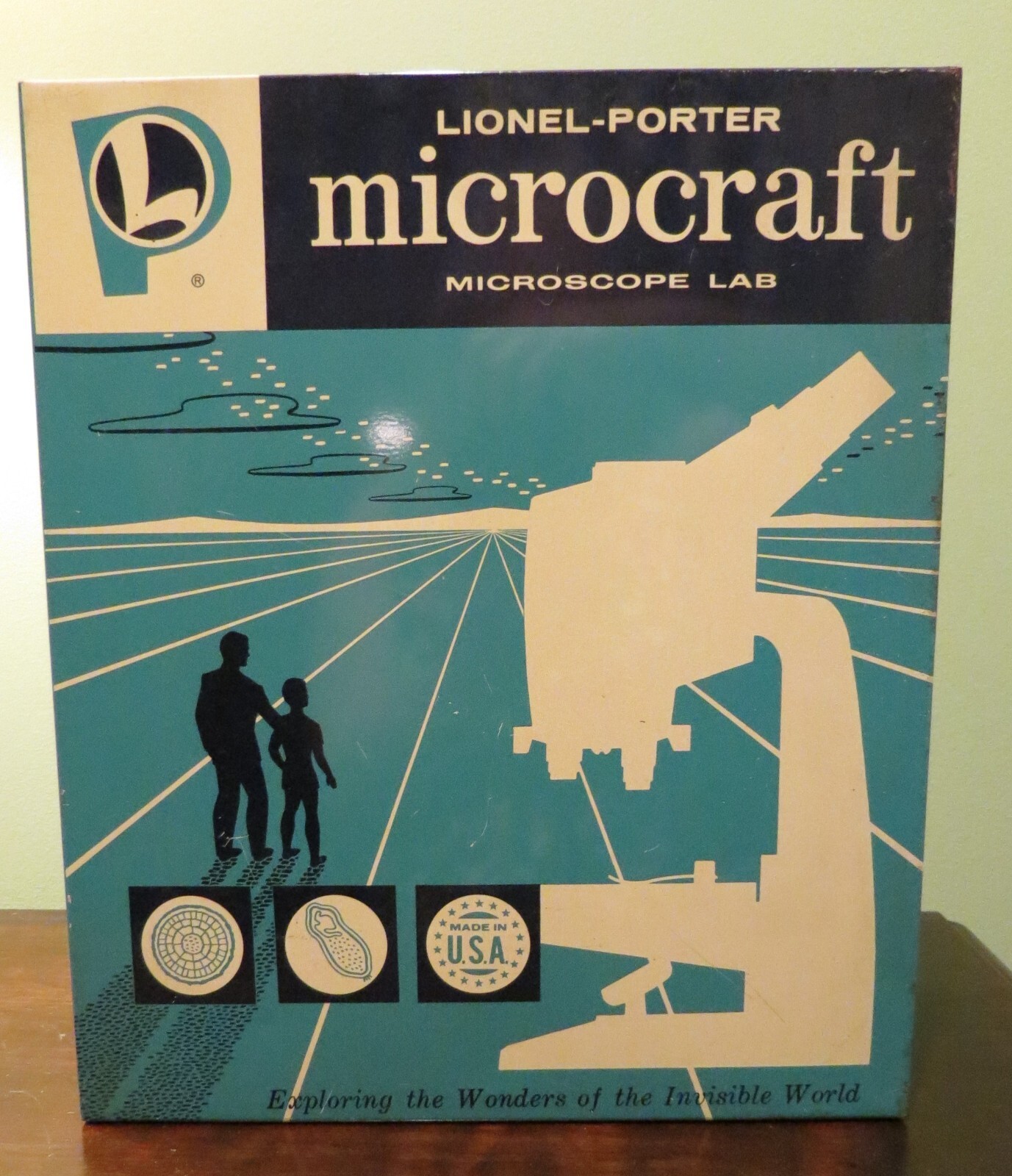 Lionel-Porter Microcraft Microscope, Missing Accessories, Tested
