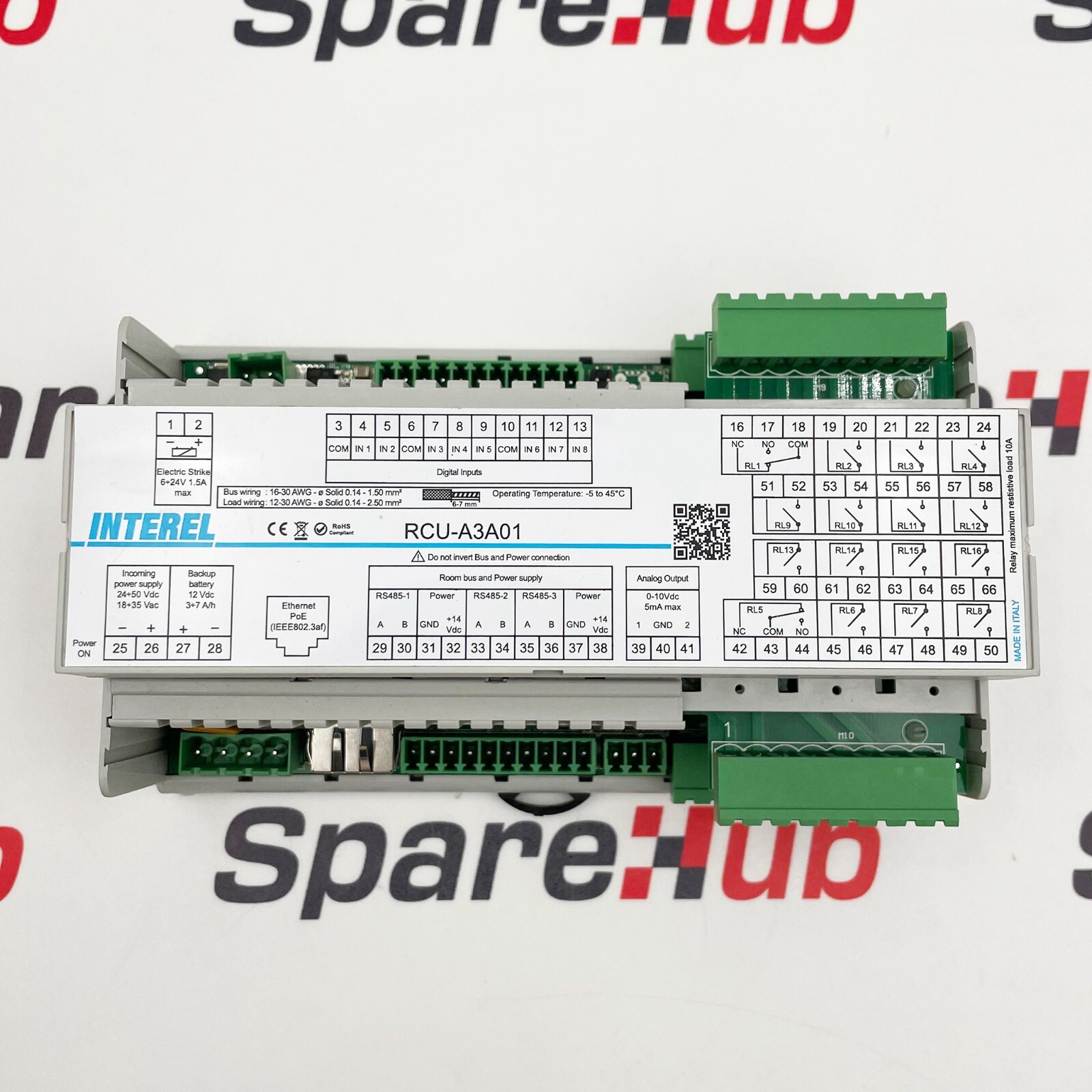 INTEREL RCU-A3A01 Room Temperature Control Unit Module, -5-45°c