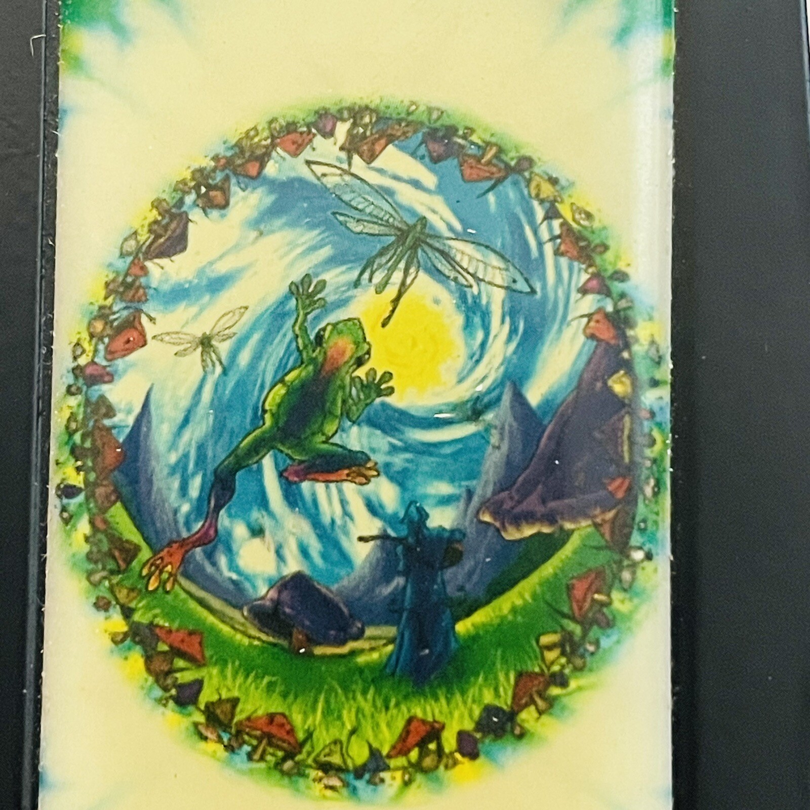 Rolling Paper Case Tobacco Tie-Dye Green Frog Magic Mushroom 2007 Liquid Blue
