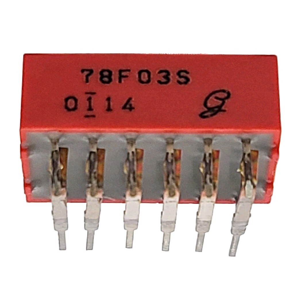 5 Pack Grayhill DPST 3 Position Right Angle DIP Switch 12 Pins