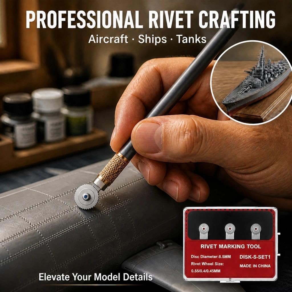 Model Rivet Maker Tool RM-S1 - Small Diameter Gear (Pitch 0.35/0.4/0.45 mm) - Hi