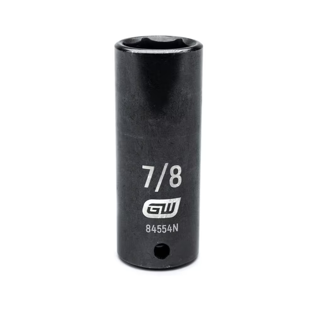 1/2 In. Drive 6 Point SAE Deep Impact Socket 7/8 In. Free Ship NEW