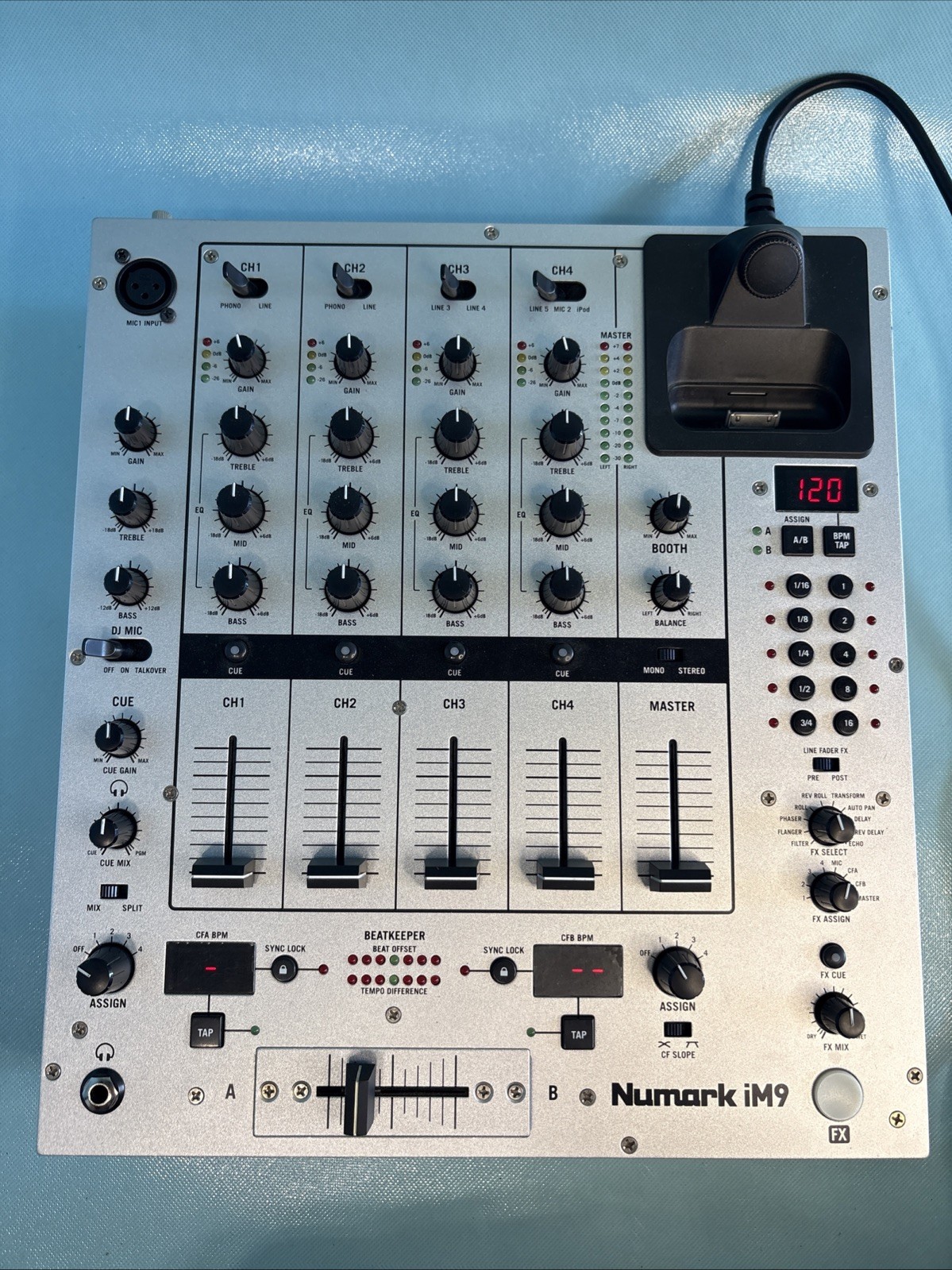 NUMARK ELECTRONICS iM9 4 Channel Mixer w/ FX DJ