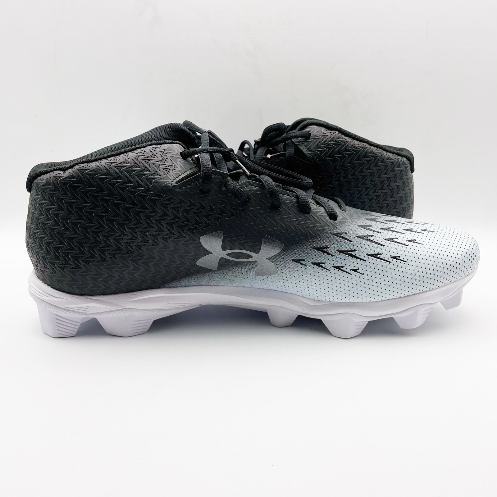 Under Armour Mens Spotlight Fran RM 4.0 Cleats US 12M EU 46 White Black EUC