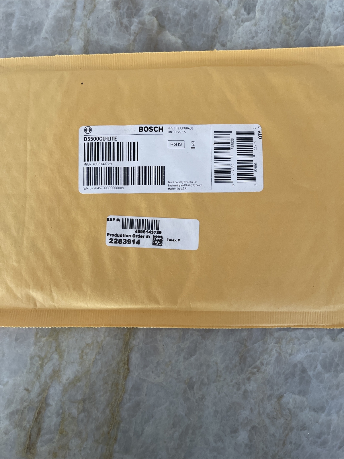Bosch Security Systems RPS LITE D5500CU-LITE UPGRADE DVD # 4998143729