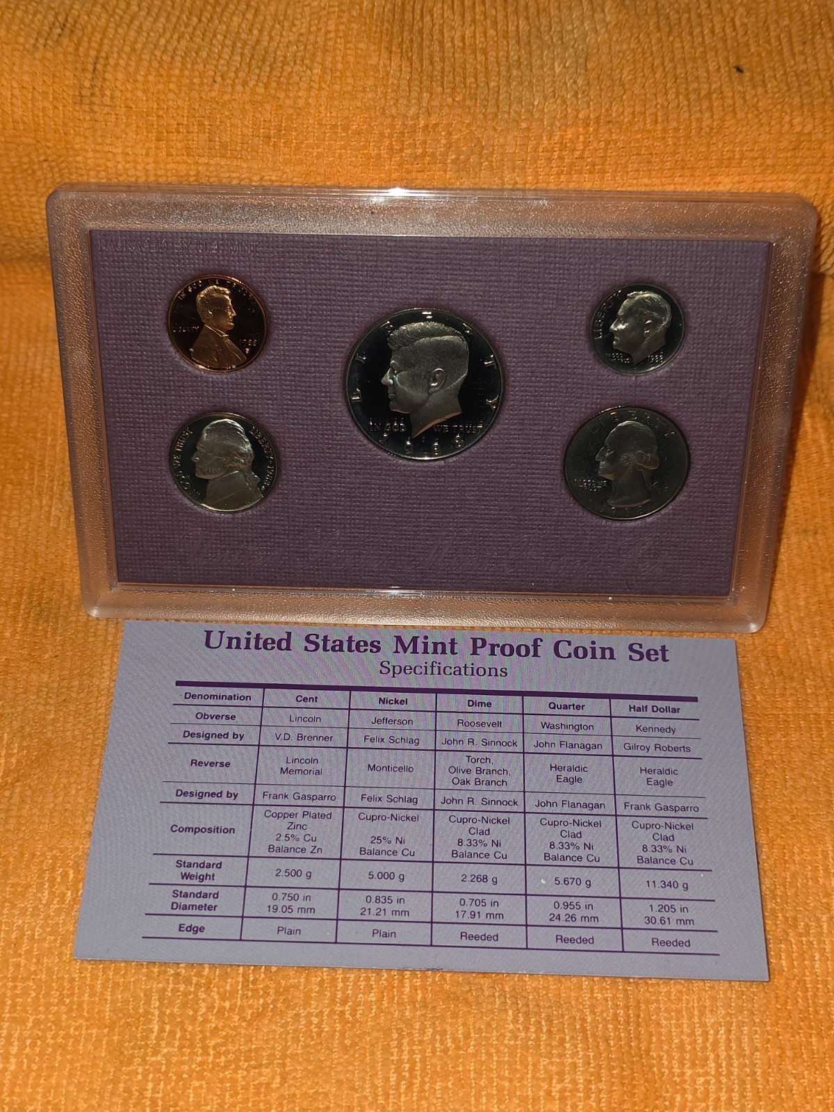 1988 Proof Set U.S. Mint Original Government Packaging OGP