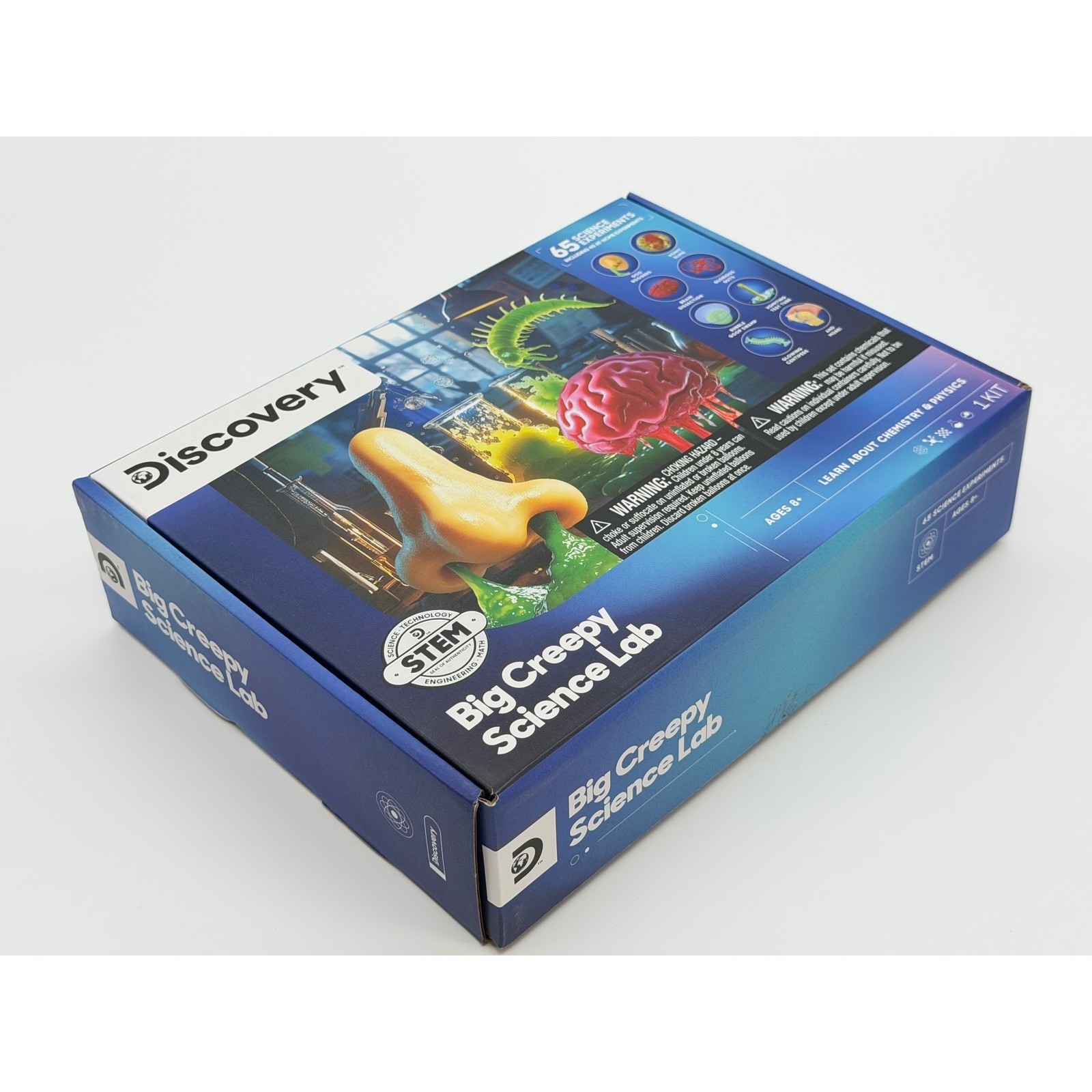 Discovery Big Creepy Science Lab STEM Kit Chemistry Physics 65 Gross Experiments
